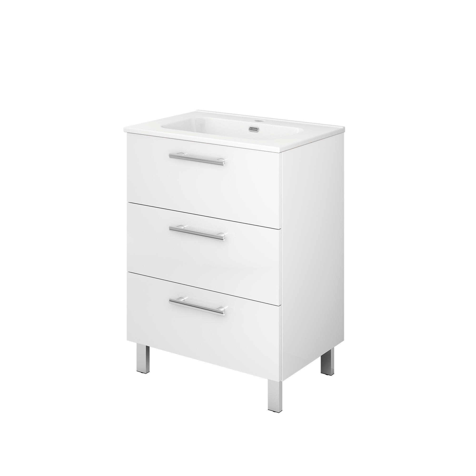 Mueble de baño Remix2 blanco 60x40 cm (lavabo no incluido) - 6