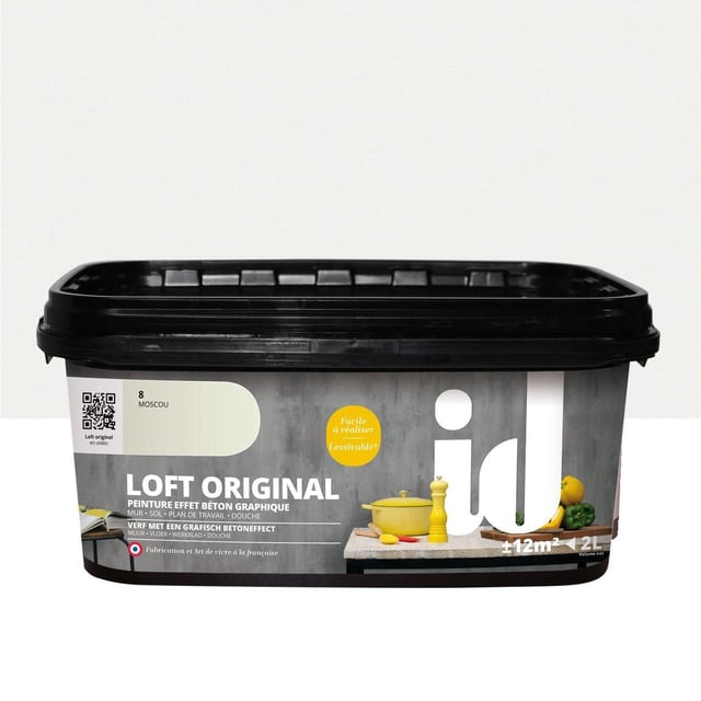 Pittura decorativa Loft ID effetto cemento beige mosca 2 l