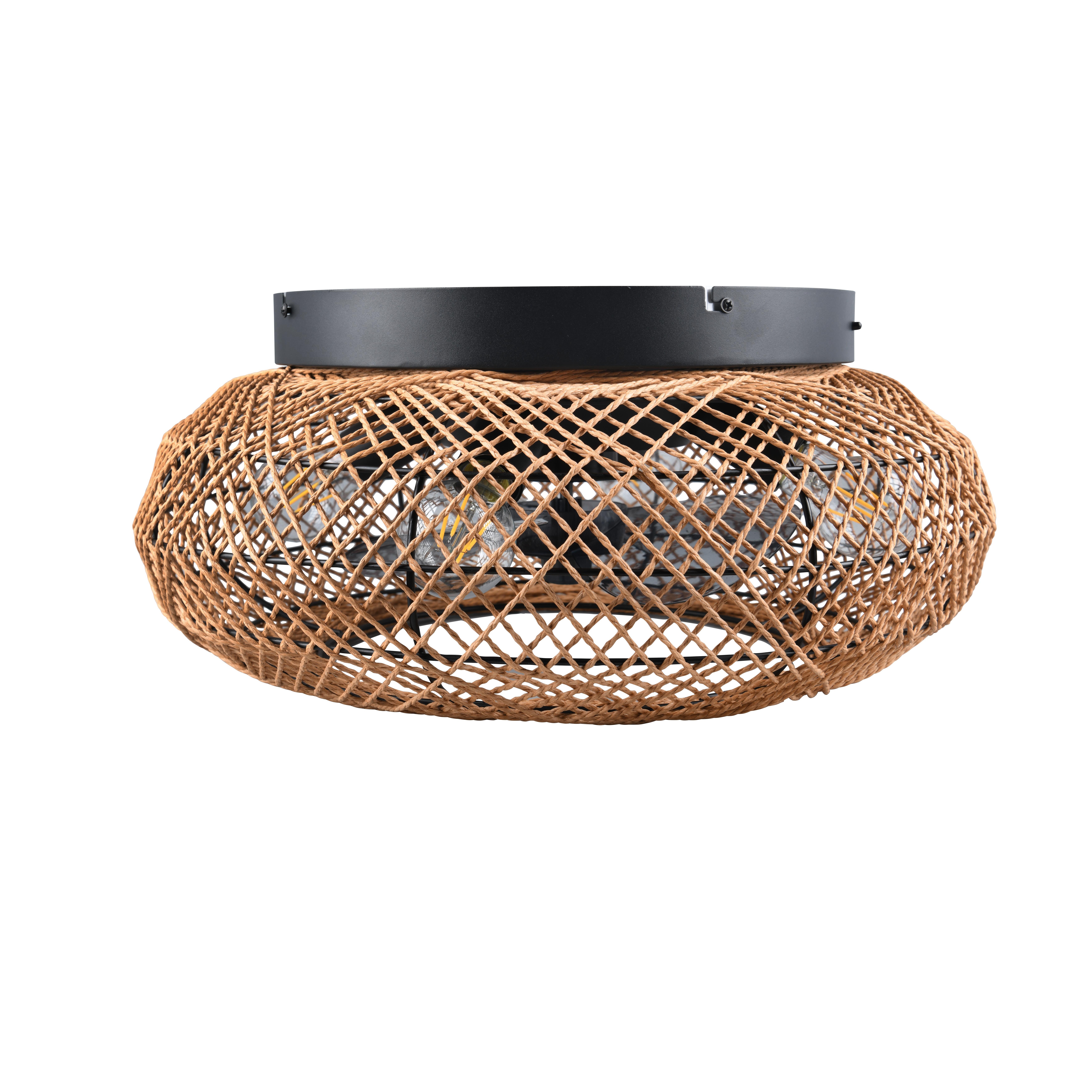 Ventoinha de teto com lâmpada D50 cm castanho 470 Lm Bidar Trio Lighting
 - 12