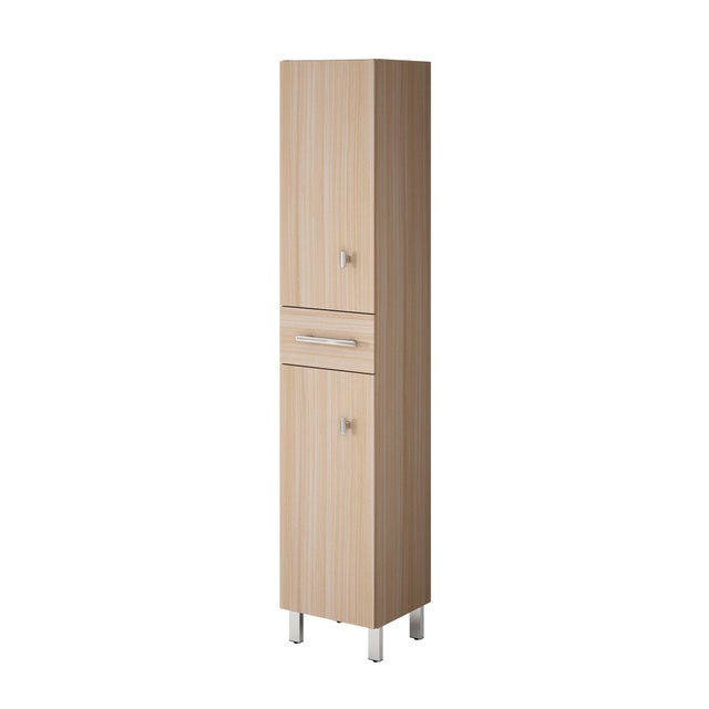 Columna de baño Remix2 roble claro 35x180x32 cm