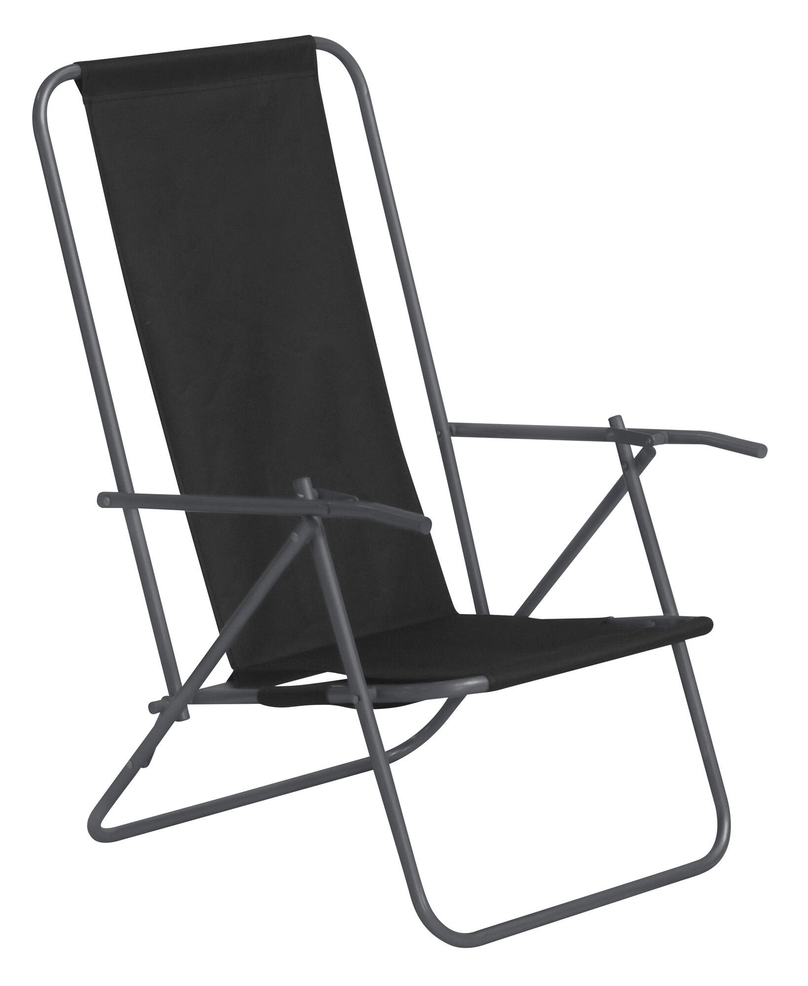 silla de jardin sin cojin de hierro atuendo negro