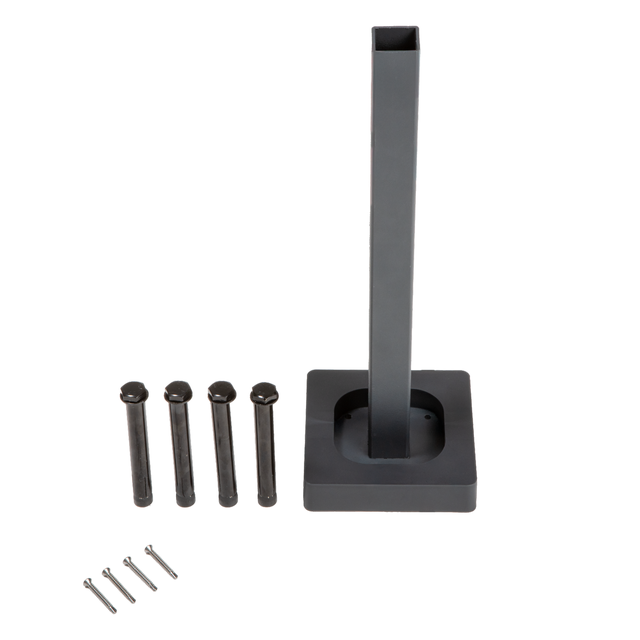 Staffa in acciaio NATERIAL da avvitare antracite L 12 x H 35 cm x Sp 8 mm