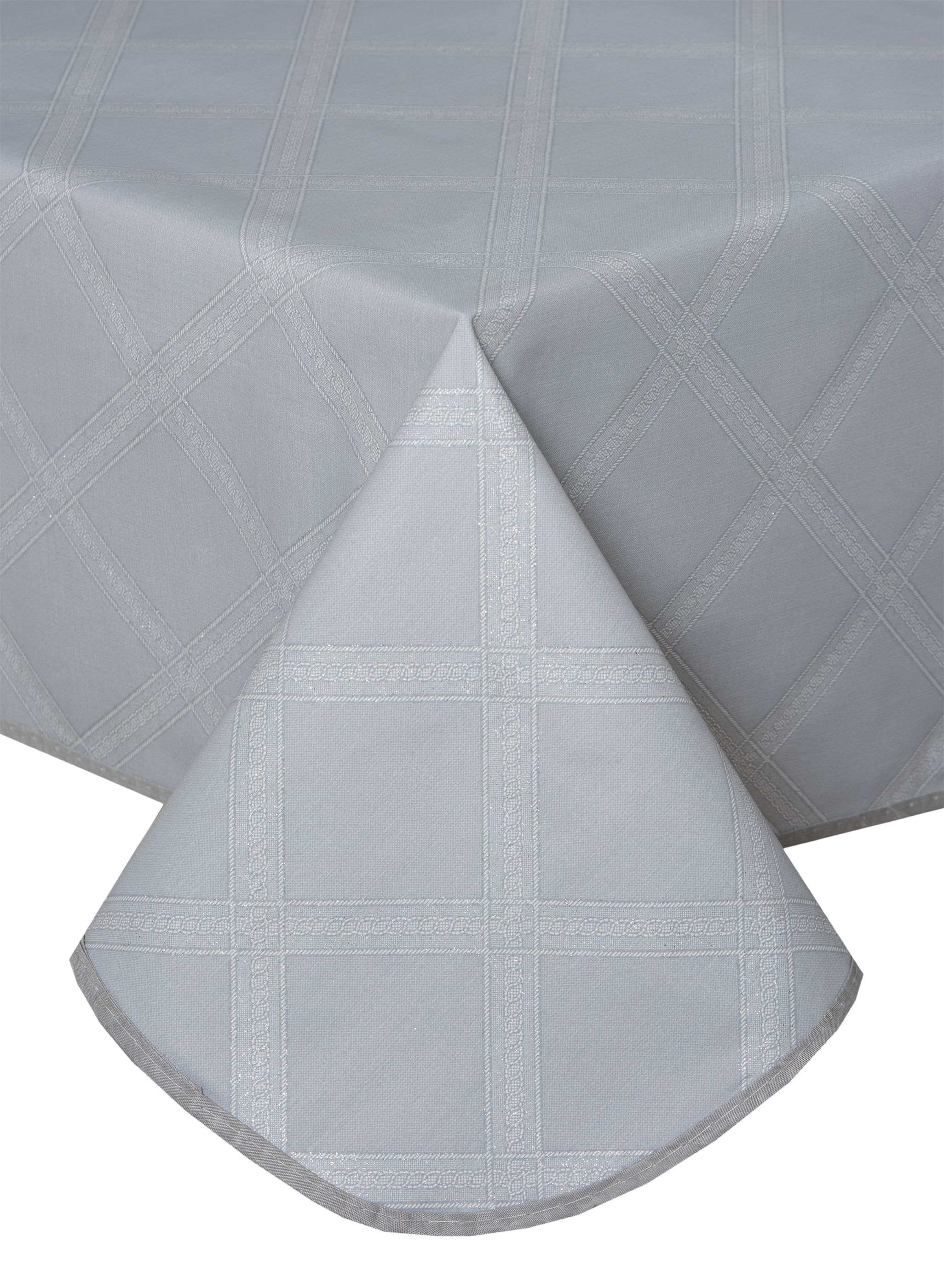 Obrus plamoodporny premium Biar 120 x 140 cm PVC beżowy z brokatem