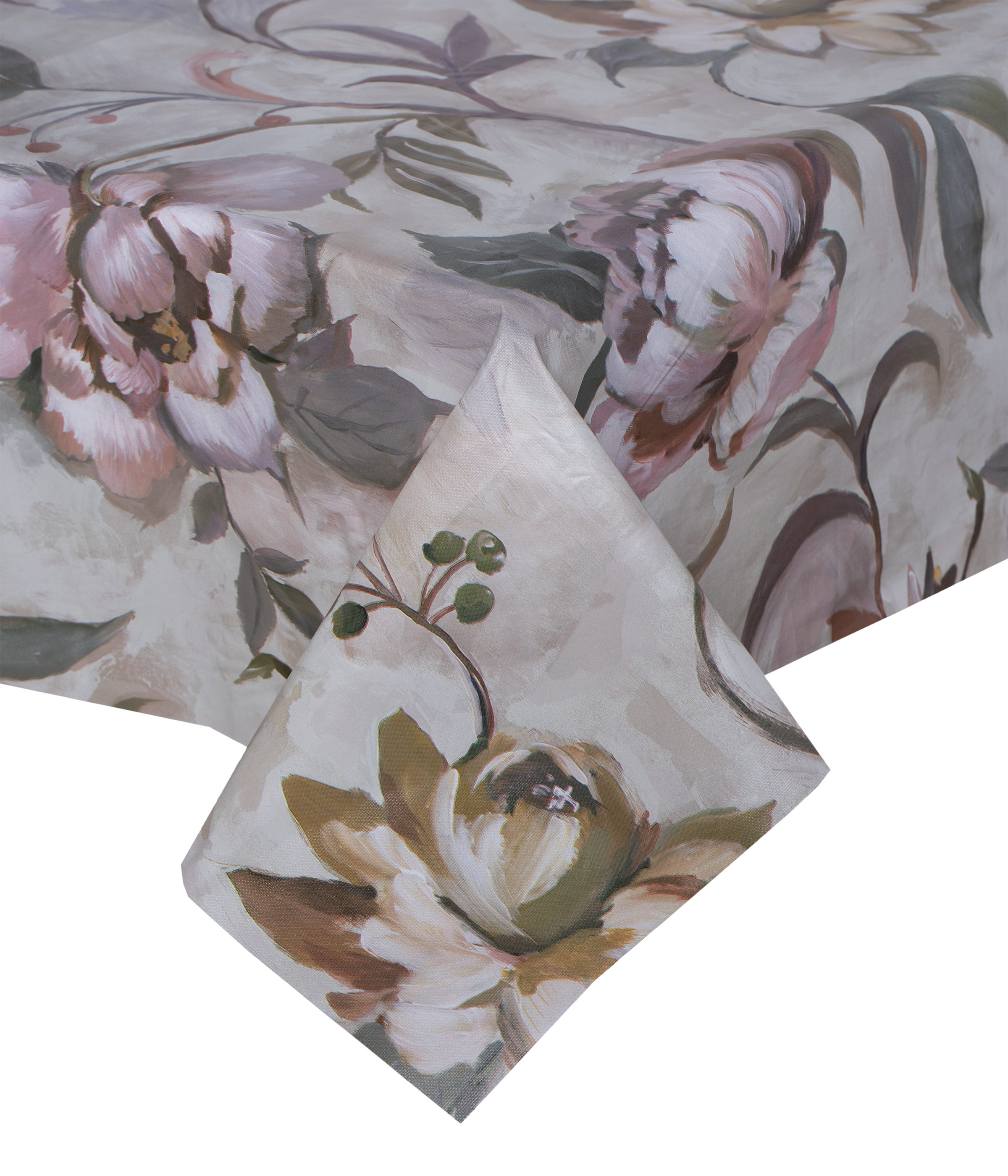 Obrus ceratowy Moret 90 x 140 cm PVC wielokolorowy w kwiaty