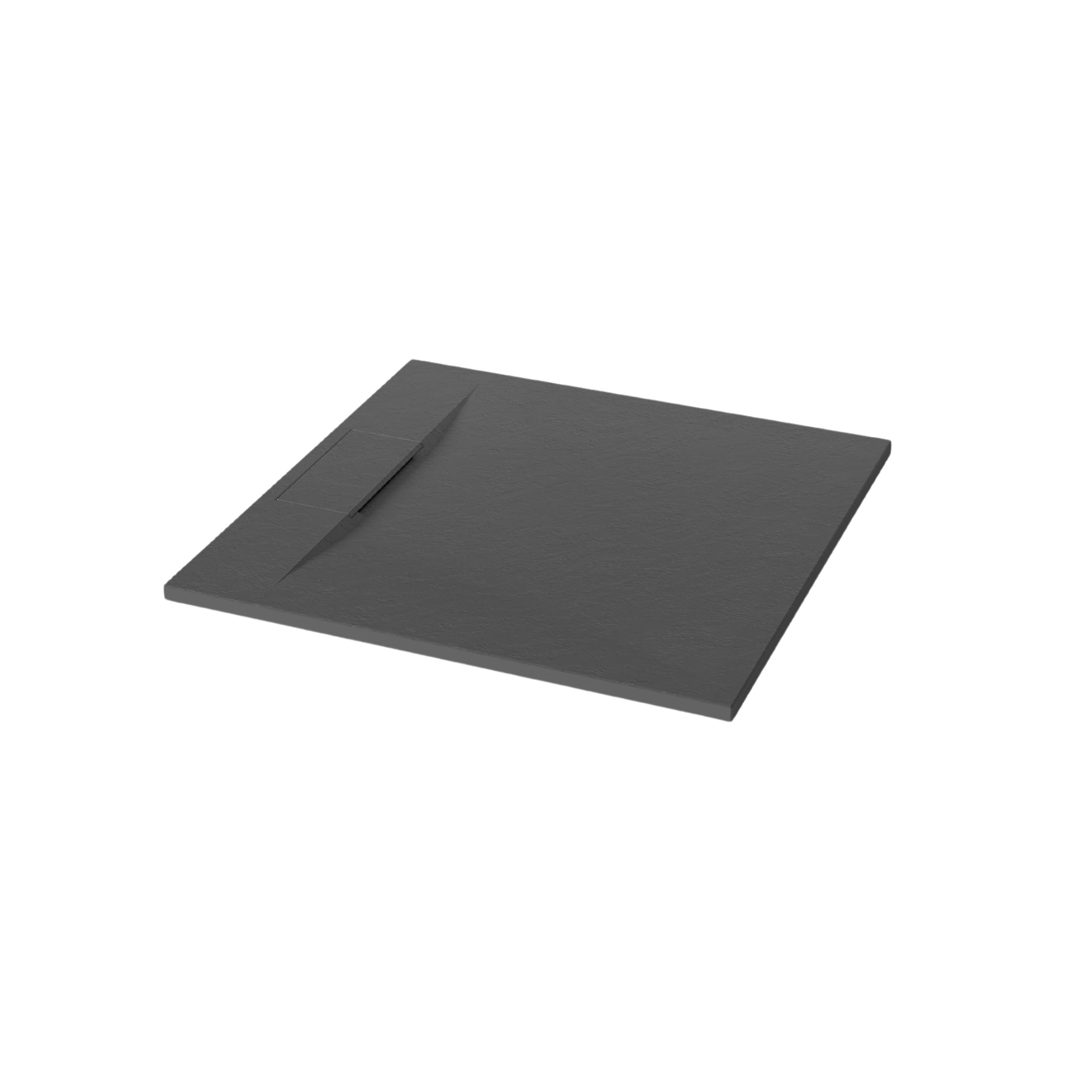 Brodzik do kabiny prysznicowej kwadratowy Alvero 90x90 cm czarny Invena