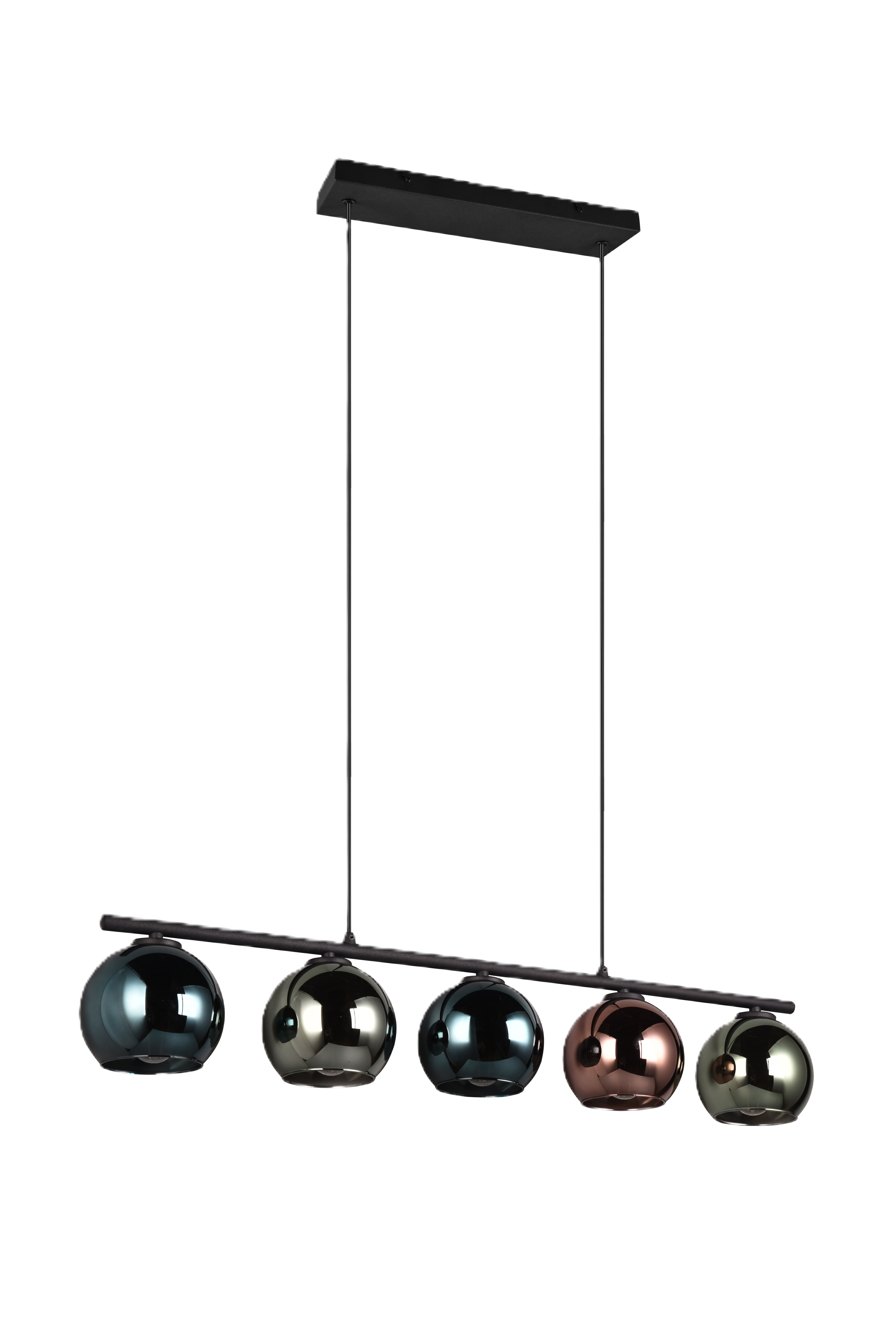 Lampa wisząca Sheldon 5xE14 szklana Trio Lighting Inter