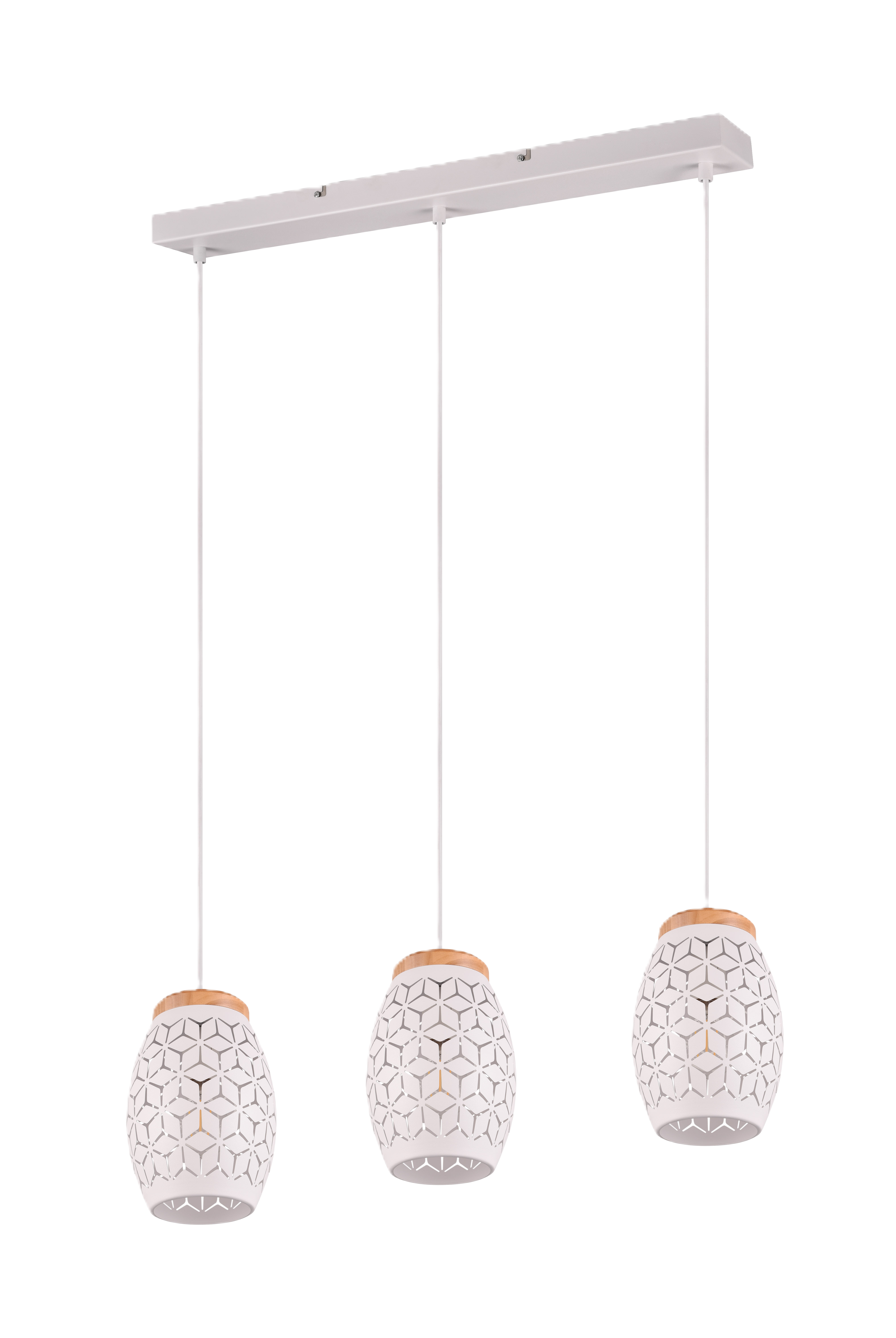 Lampa wisząca Bidar 3xE27 biała Trio Lighting Inter