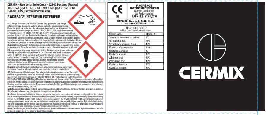 Ragréage fibré P4S intérieur & extérieur 25 kg - CERMIX - 2