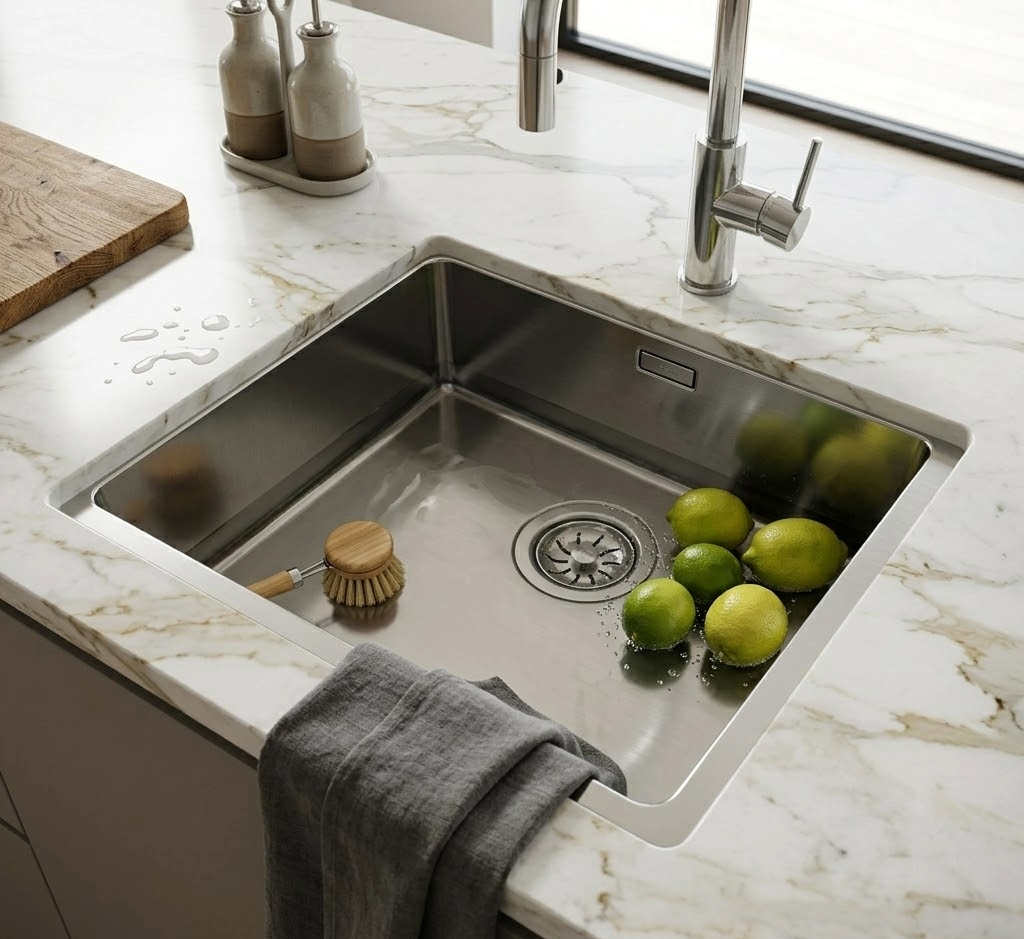 FREGADERO DE COCINA 1 SENO TEKA 44 X 44 X 20 CM - 3