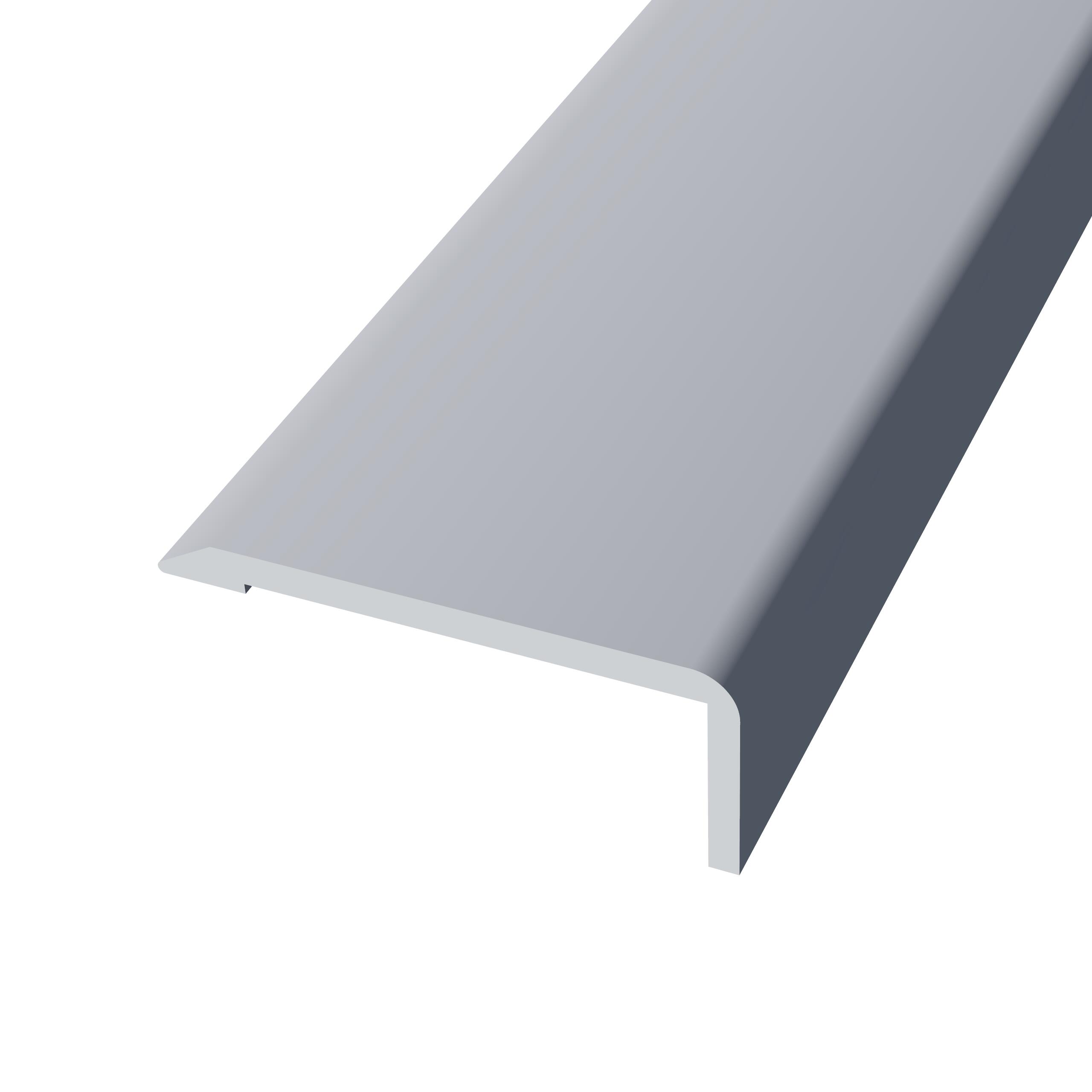 Perfil de canto de aluminio color gris de 27cm BAGLINOX | Leroy Merlin