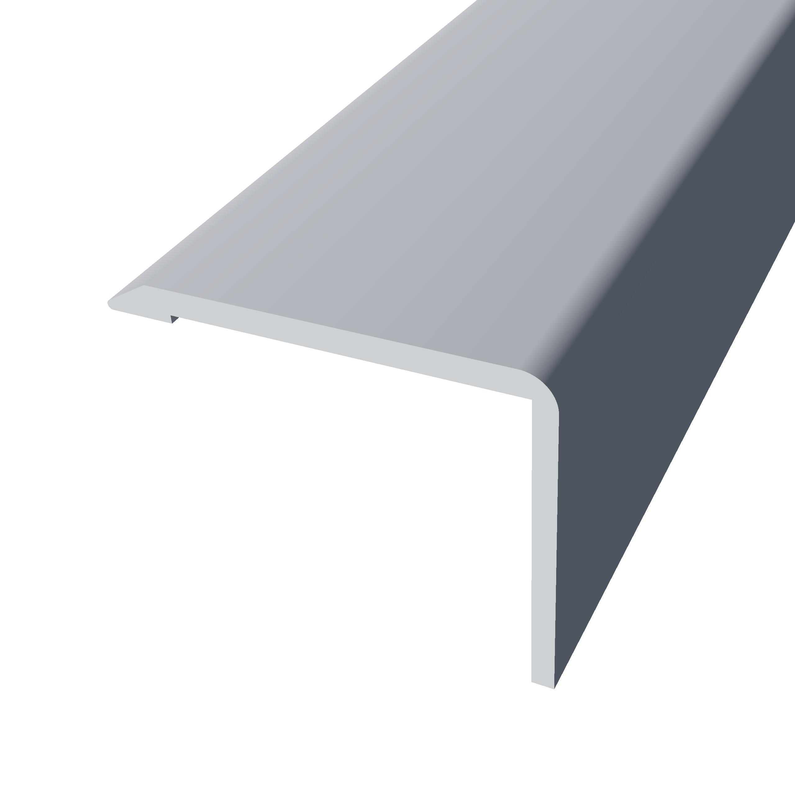 Perfil de canto de aluminio color color gris de 270cm BAGLINOX | Leroy ...
