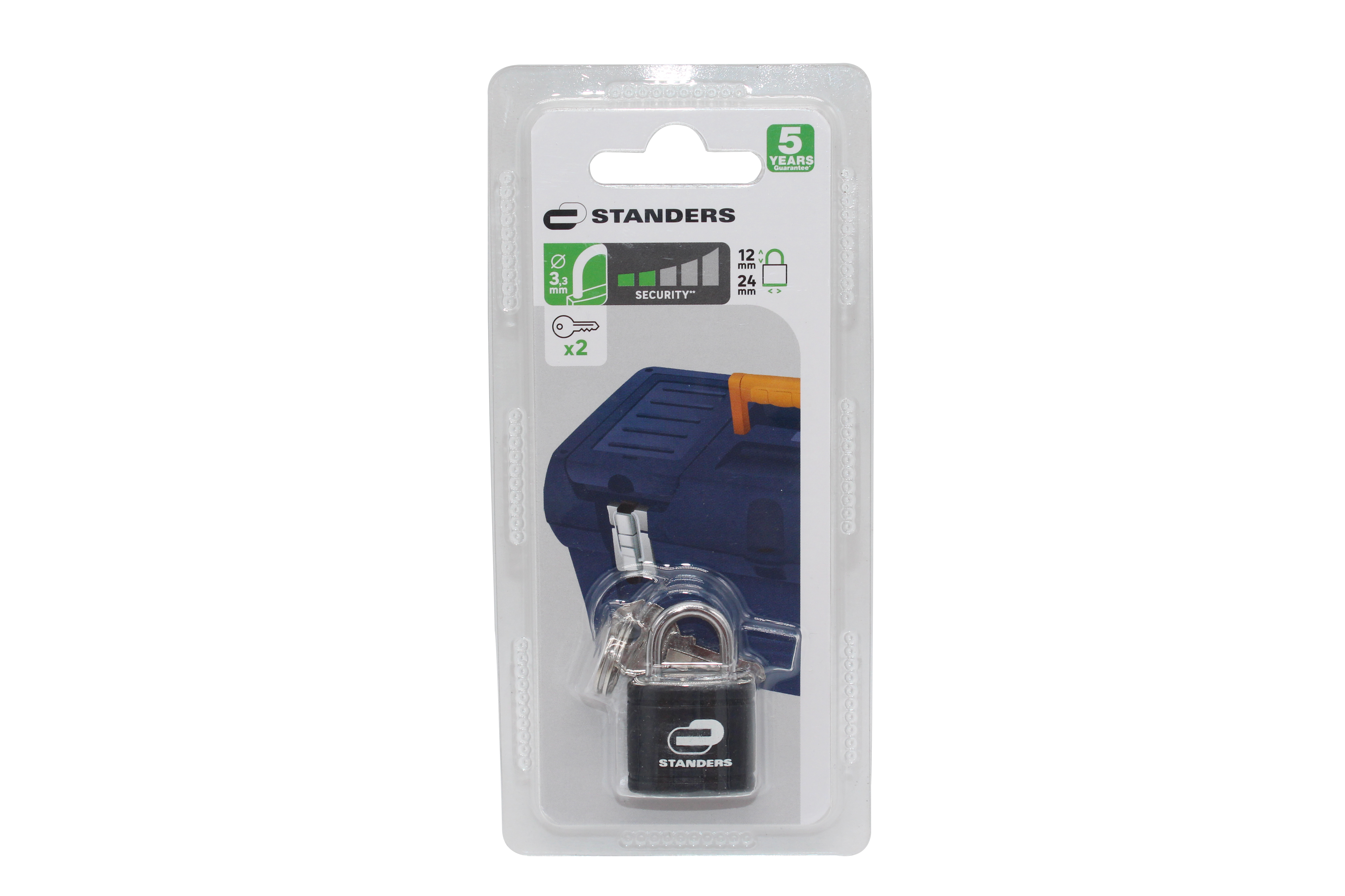 Cadenas à manille STANDERS acier, l.24 mm - 4