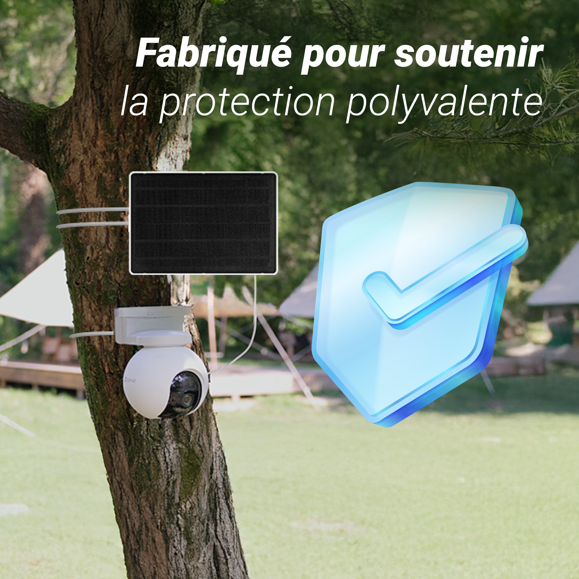Panneau solaire 8W pour caméras Ezviz sur batterie avec port USB-C - 6