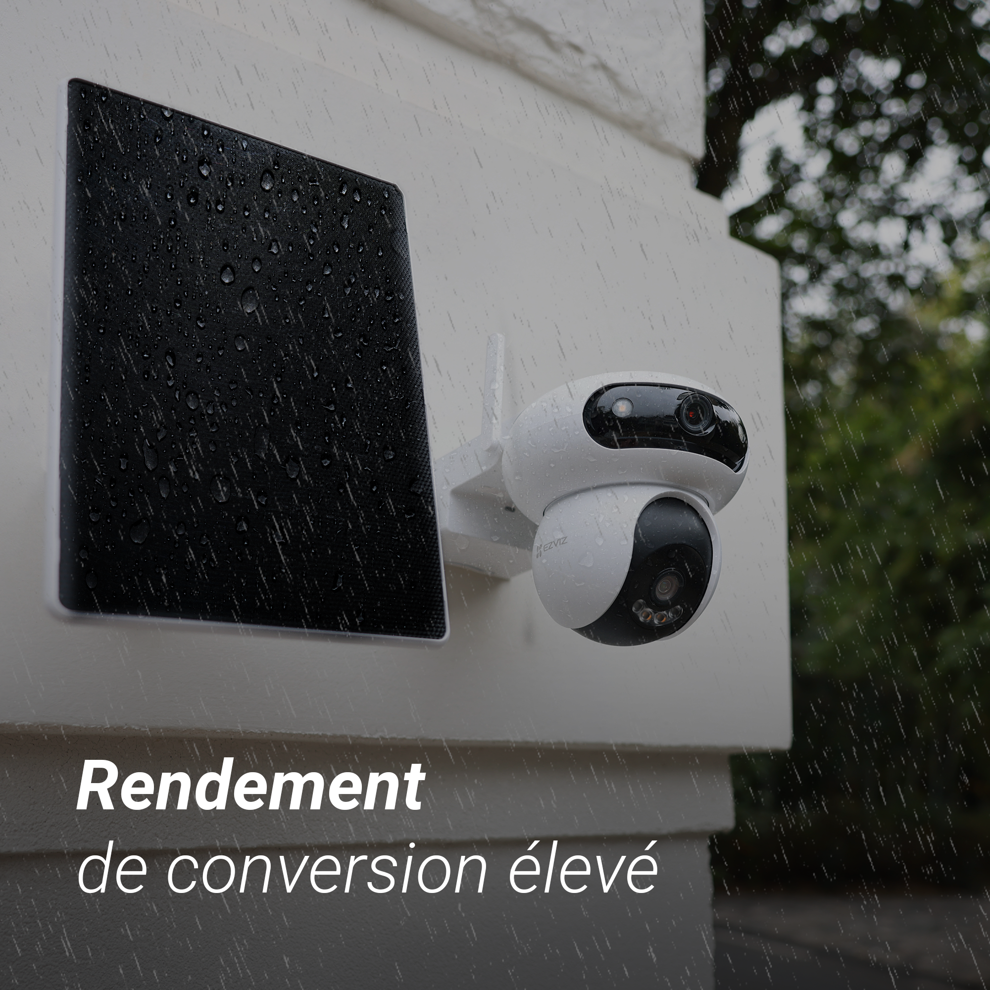 Panneau solaire 8W pour caméras Ezviz sur batterie avec port USB-C - 8