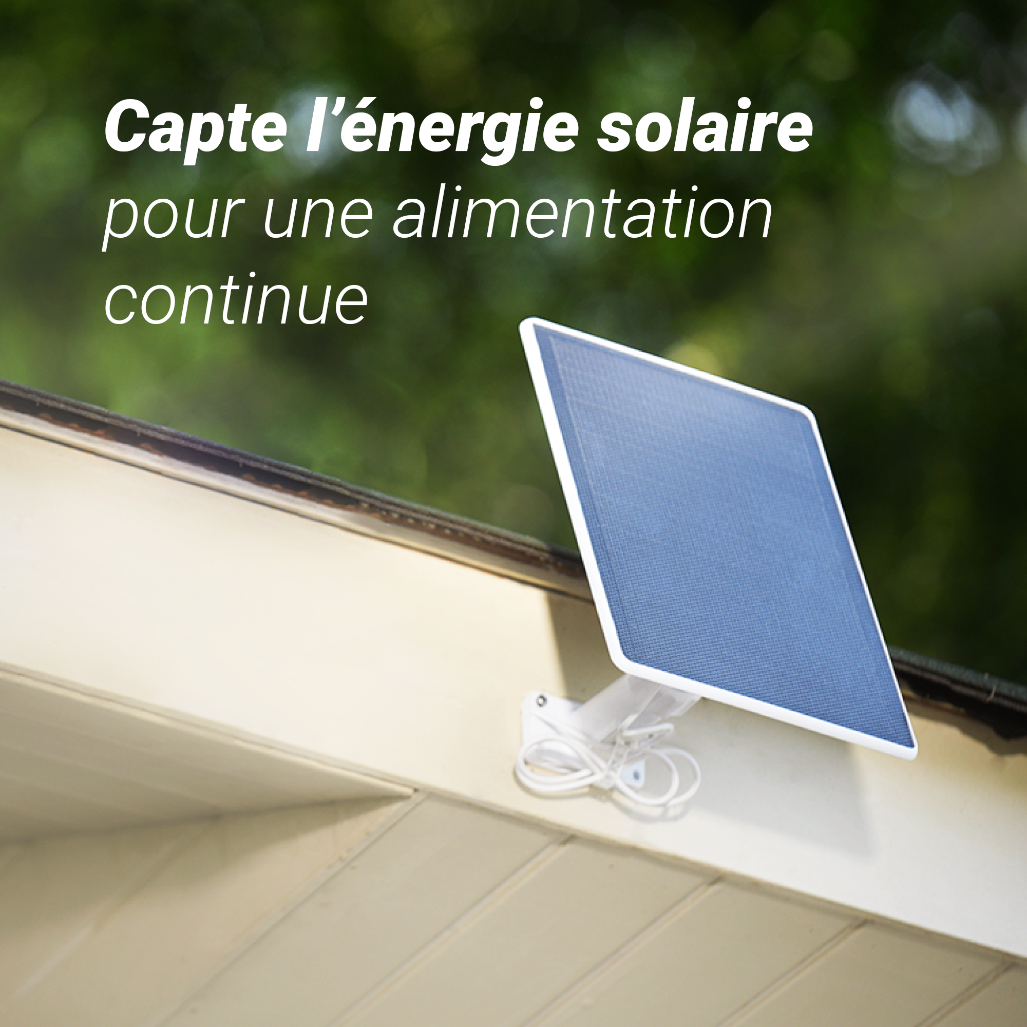 Panneau solaire 5W pour caméra Ezviz sur batterie avec port USB-C - 2