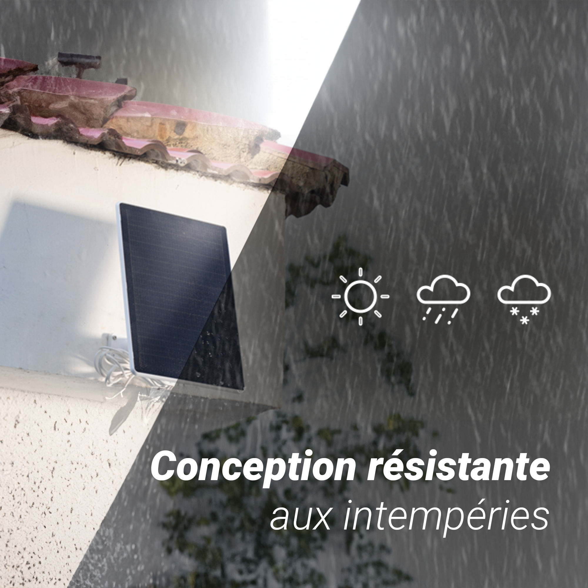 Panneau solaire 5W pour caméra Ezviz sur batterie avec port USB-C - 3