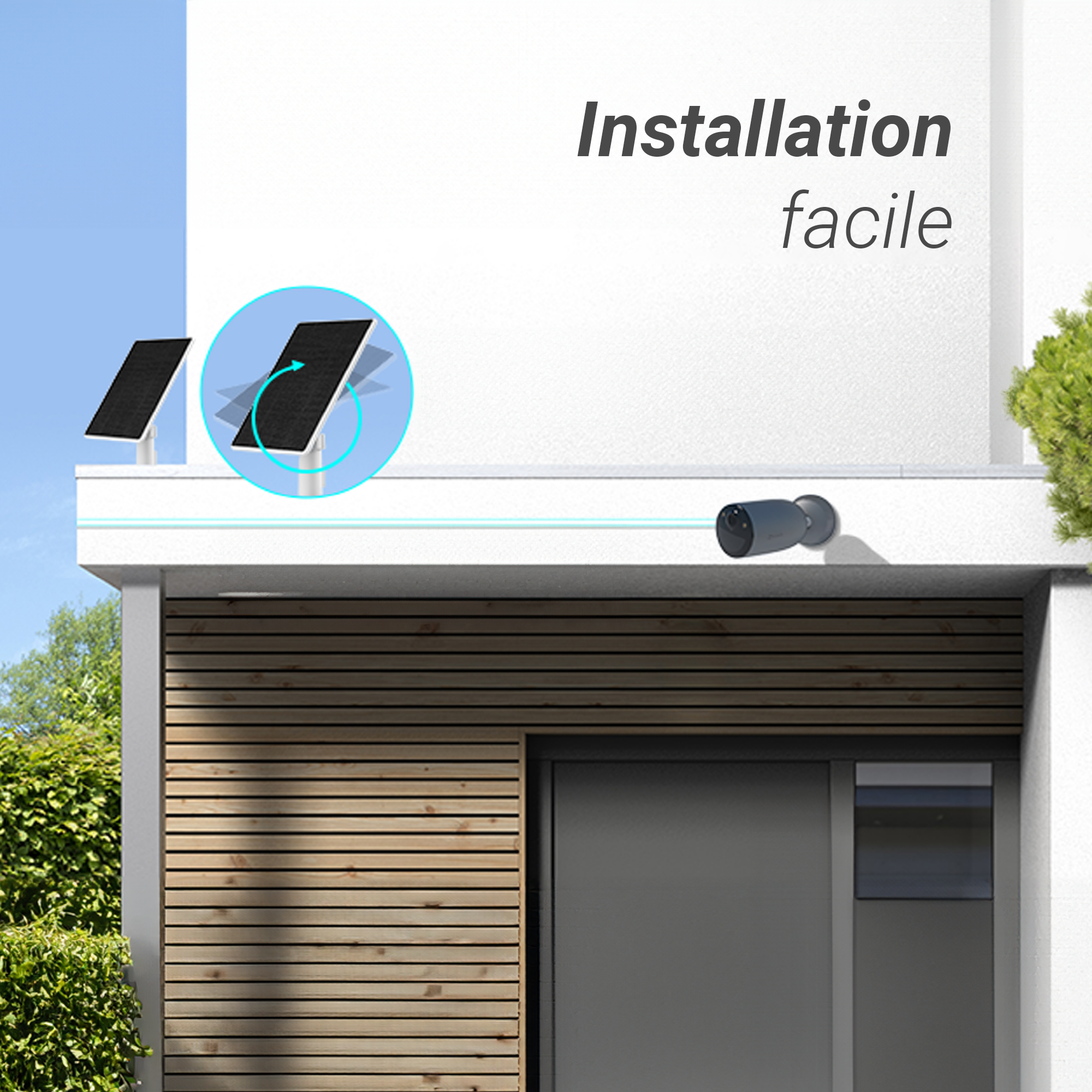 Panneau solaire 5W pour caméra Ezviz sur batterie avec port USB-C - 7
