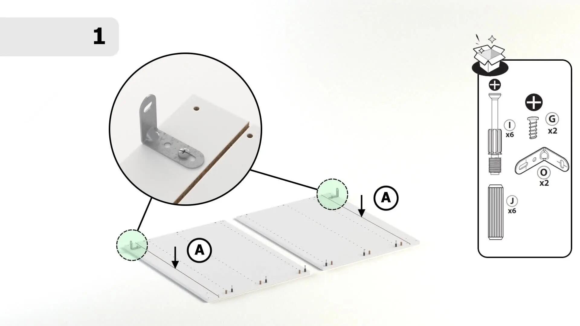 Módulo bajo de cocina blanco en kit Delinia ID 40 x 76.8 x 58 cm - 3