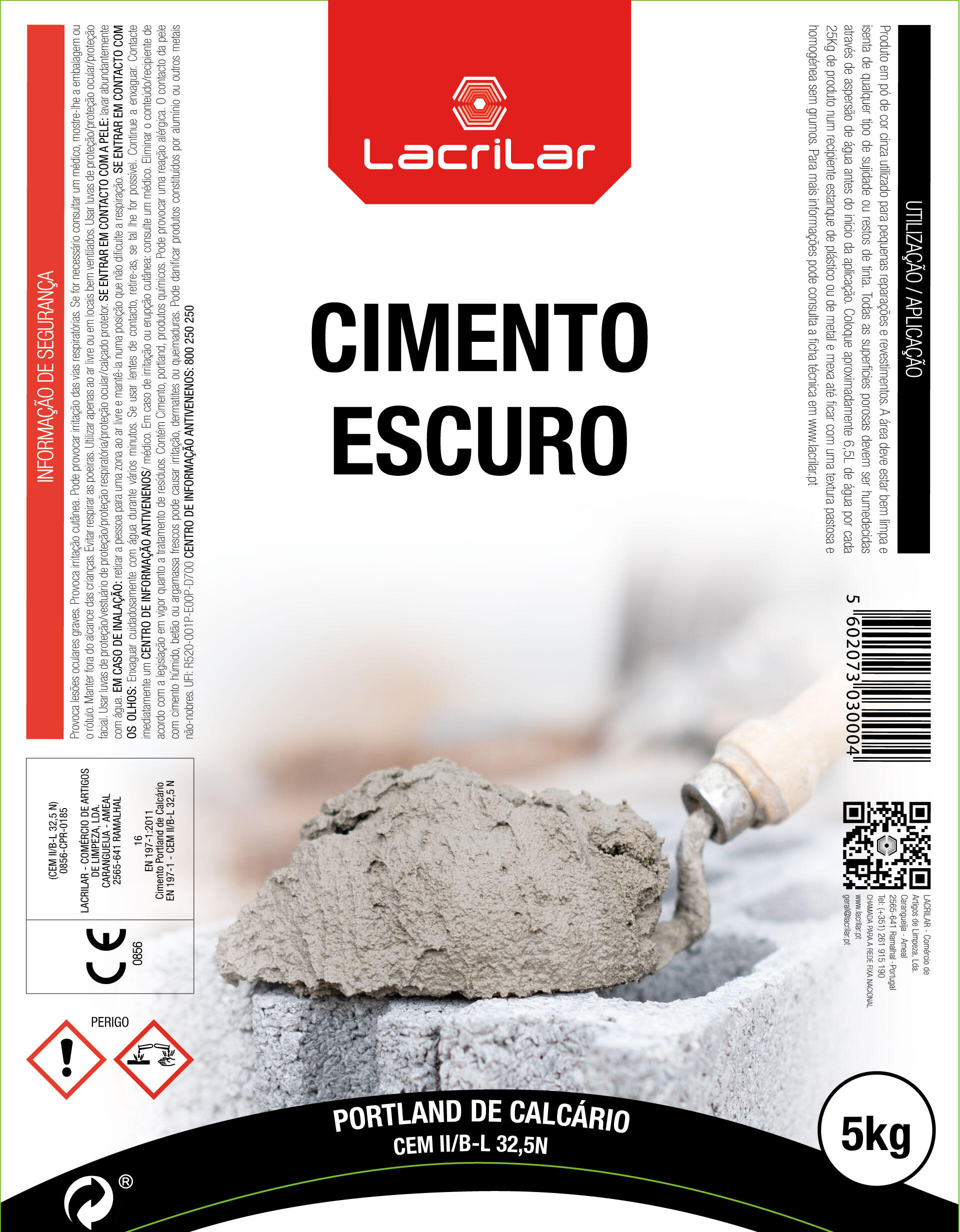 Cimento escuro LACRILAR 5KG - 3