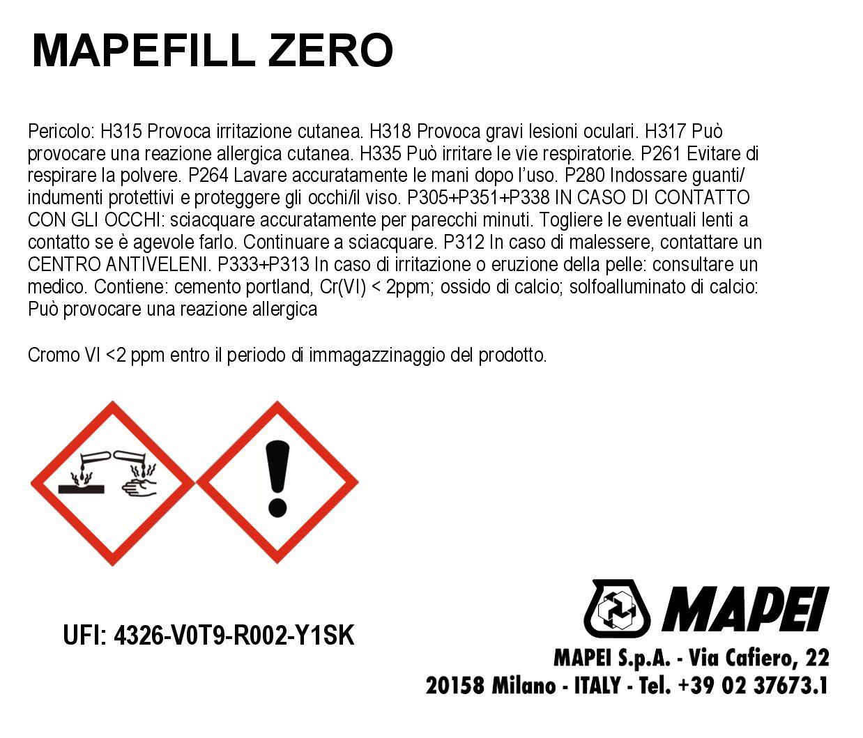 Malta MAPEI Mapefill Zero grigia 25 kg | Leroy Merlin