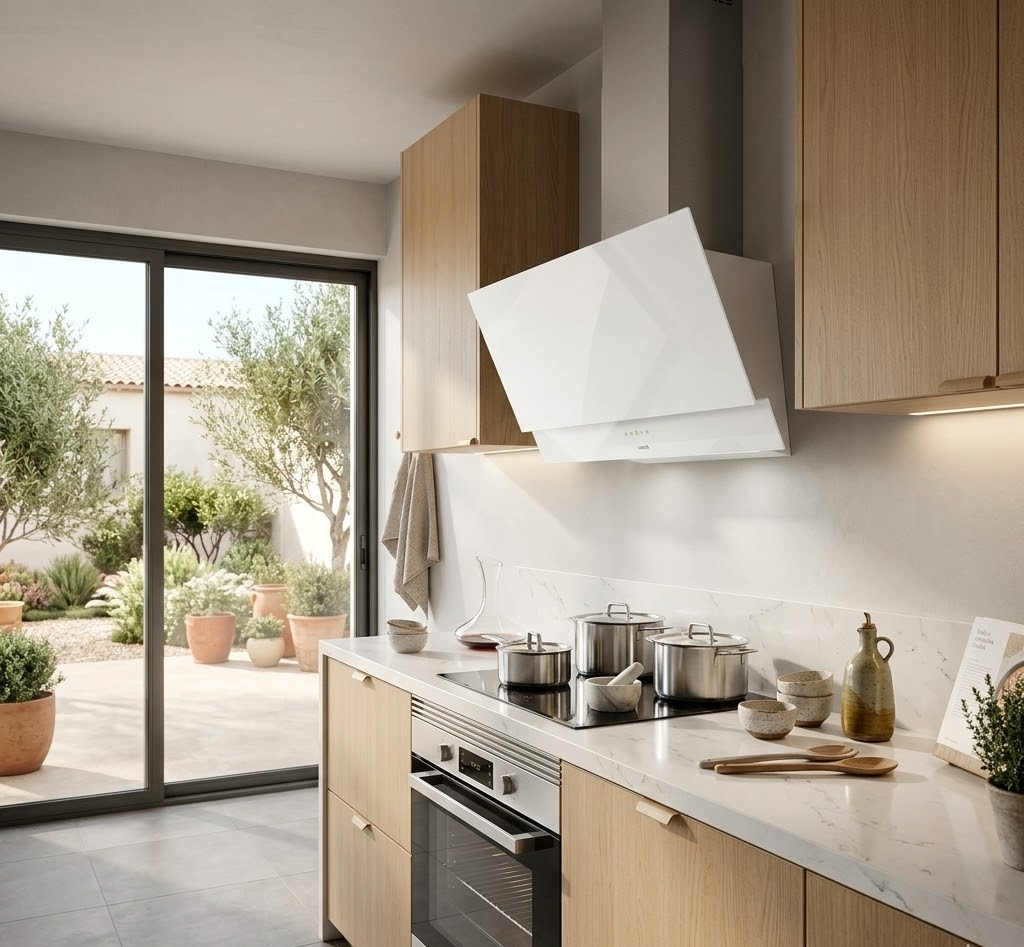 CAMPANA EXTRACTORA 90CM COLOR BLANCO CATA JUNO 900 XGWH  - 2