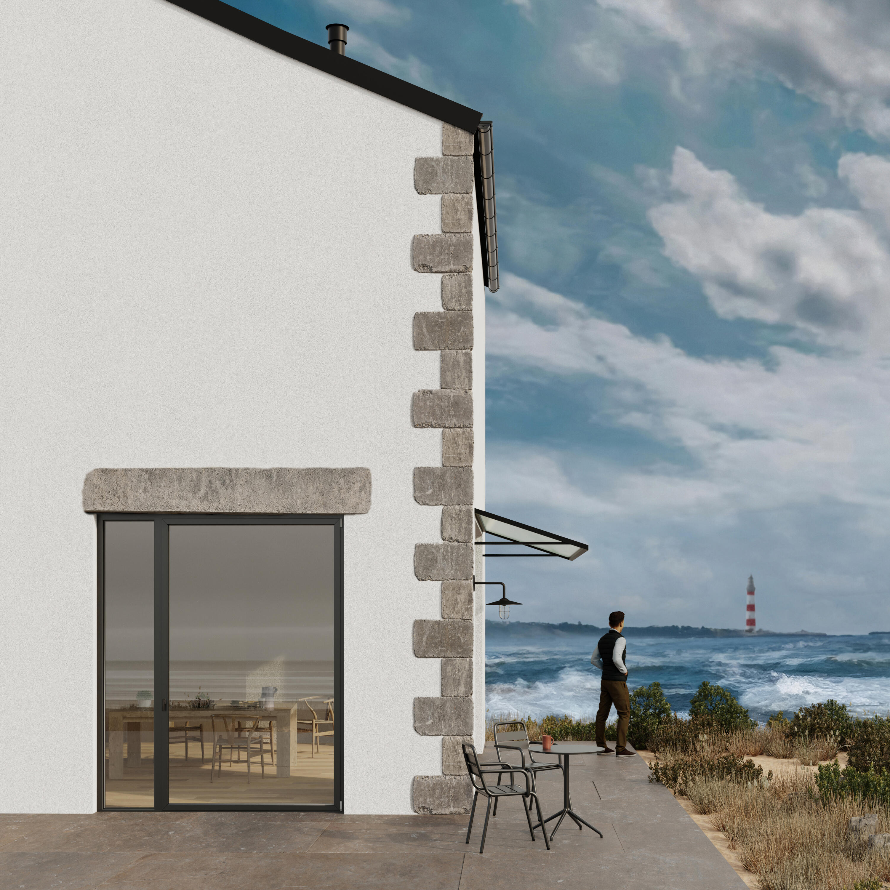 Peinture extérieure façade Climats extrêmes® V33 blanc mat 2.5L - 3