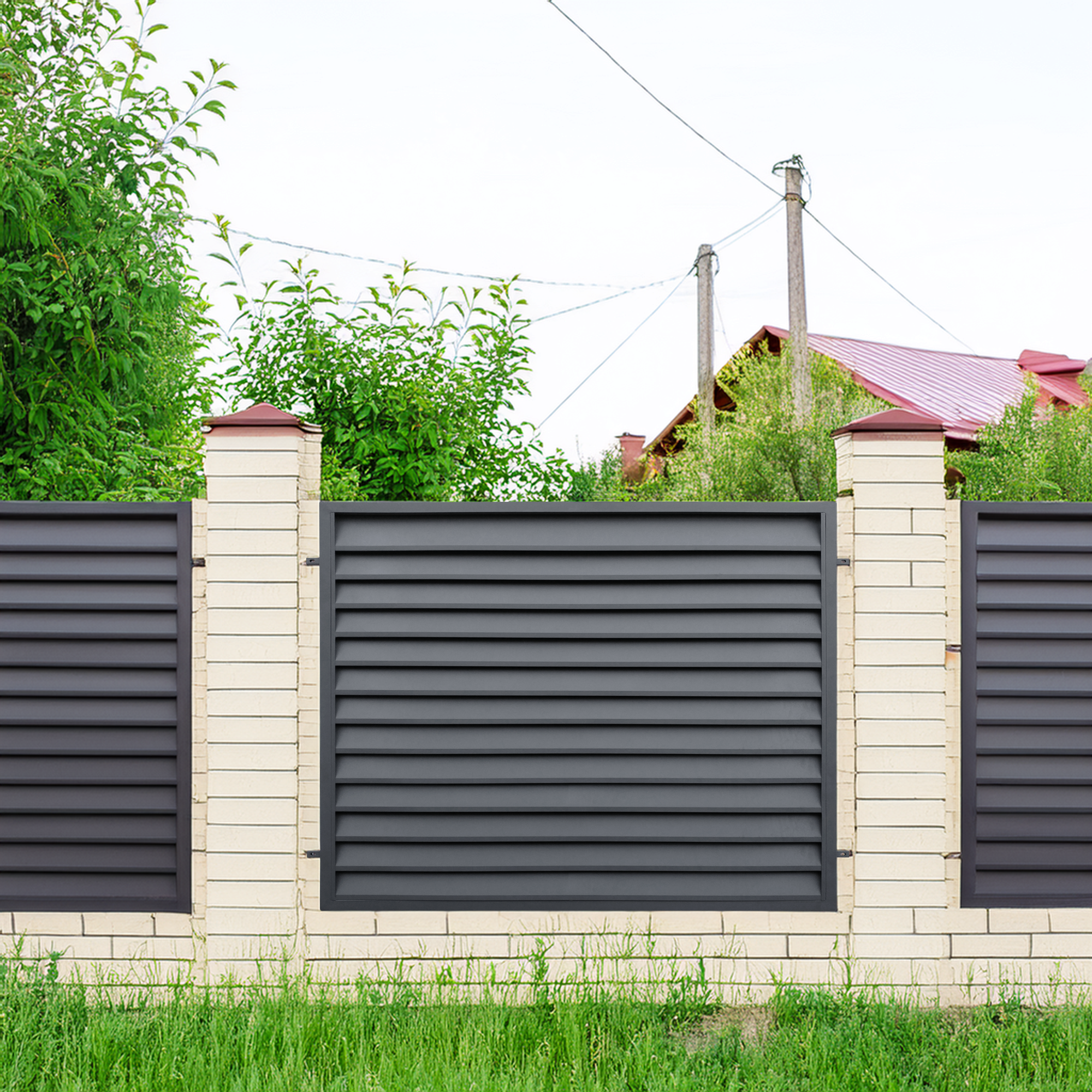 Przęsło ogrodzeniowe Kreta 2x1.50 m Polbram