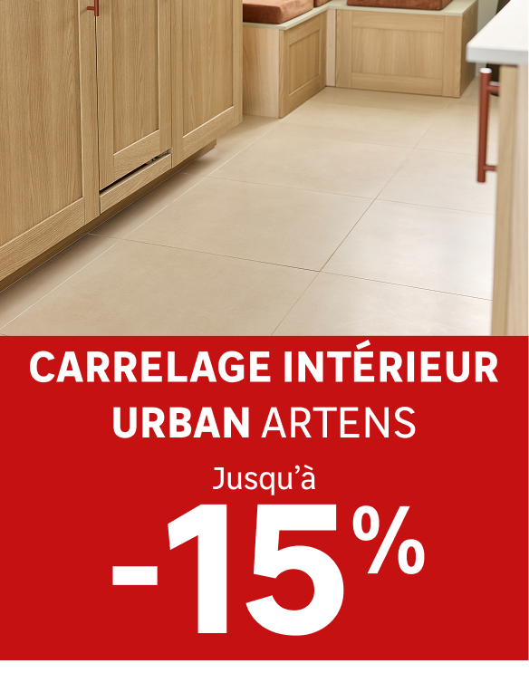 
Jusqu'à -15% sur le carrelage intérieur sol/mur Urban ARTENS