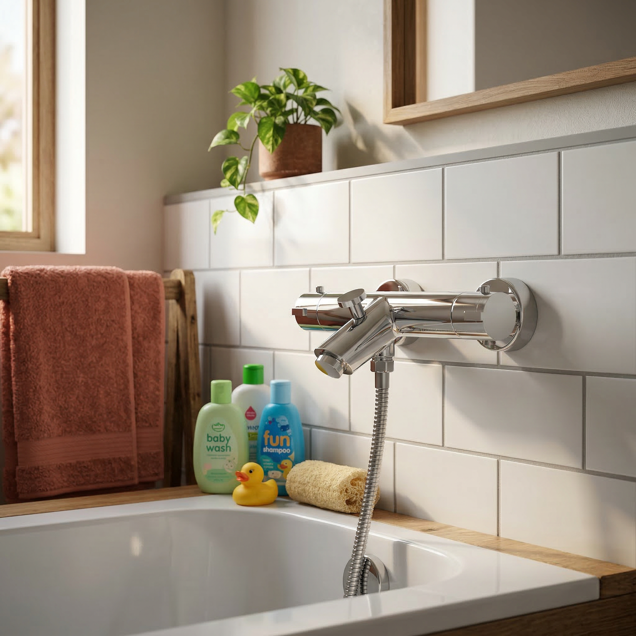 Mitigeur de bain thermostatique chromé - Premium - 2