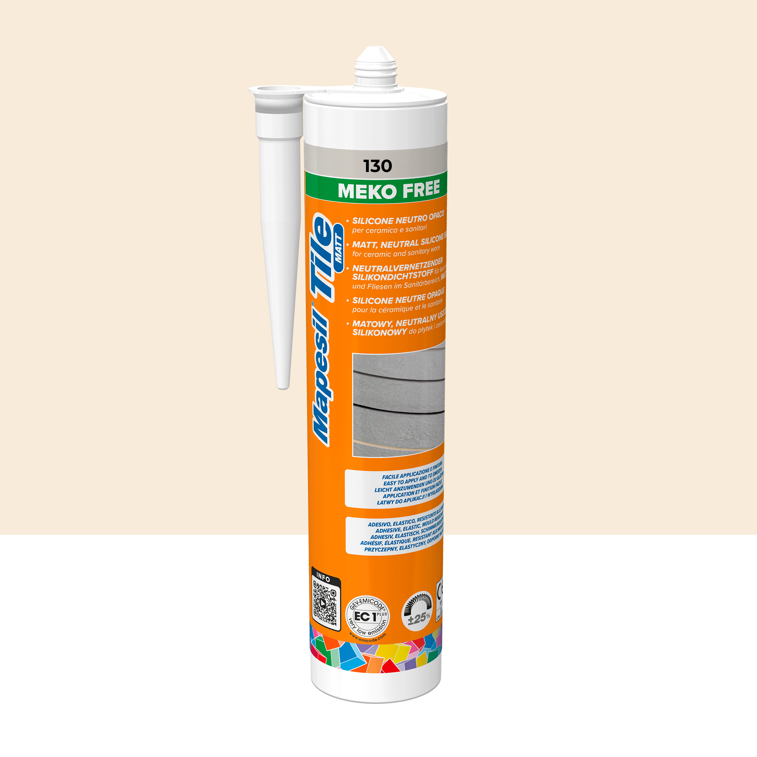 Silikon Mapesil Tile Matt Jaśmin 130 300 ml