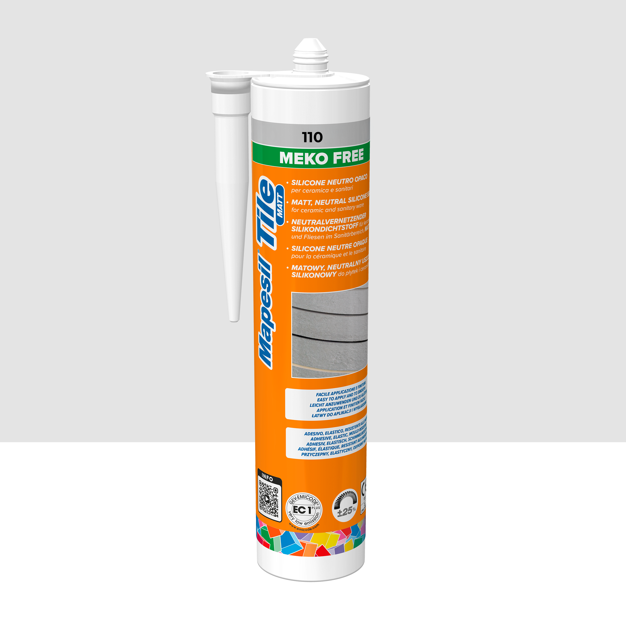 Silikon Mapesil Tile Matt Manhattan 110 300 ml