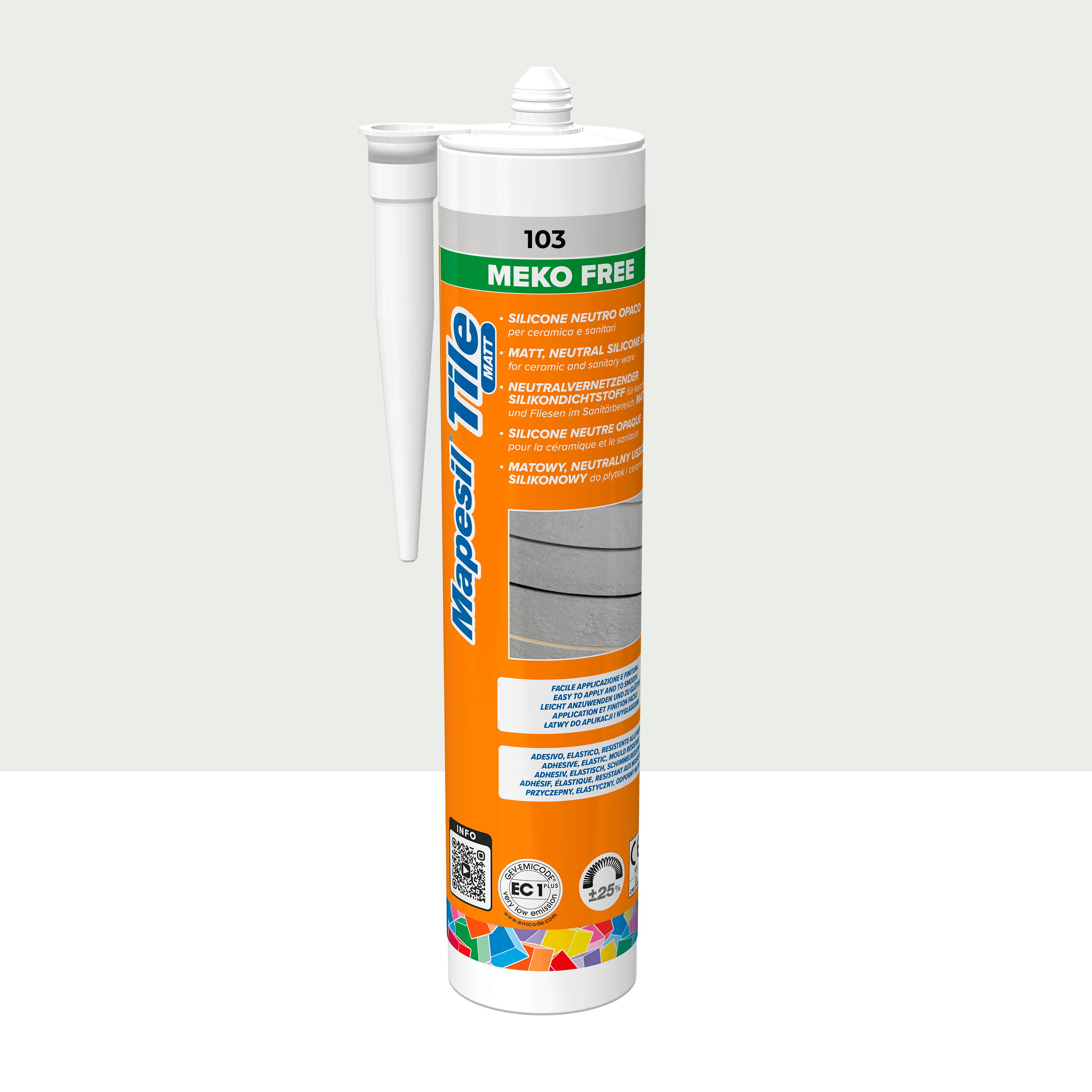 Silikon Mapesil Tile Matt Księżycowa biel 103 300 ml