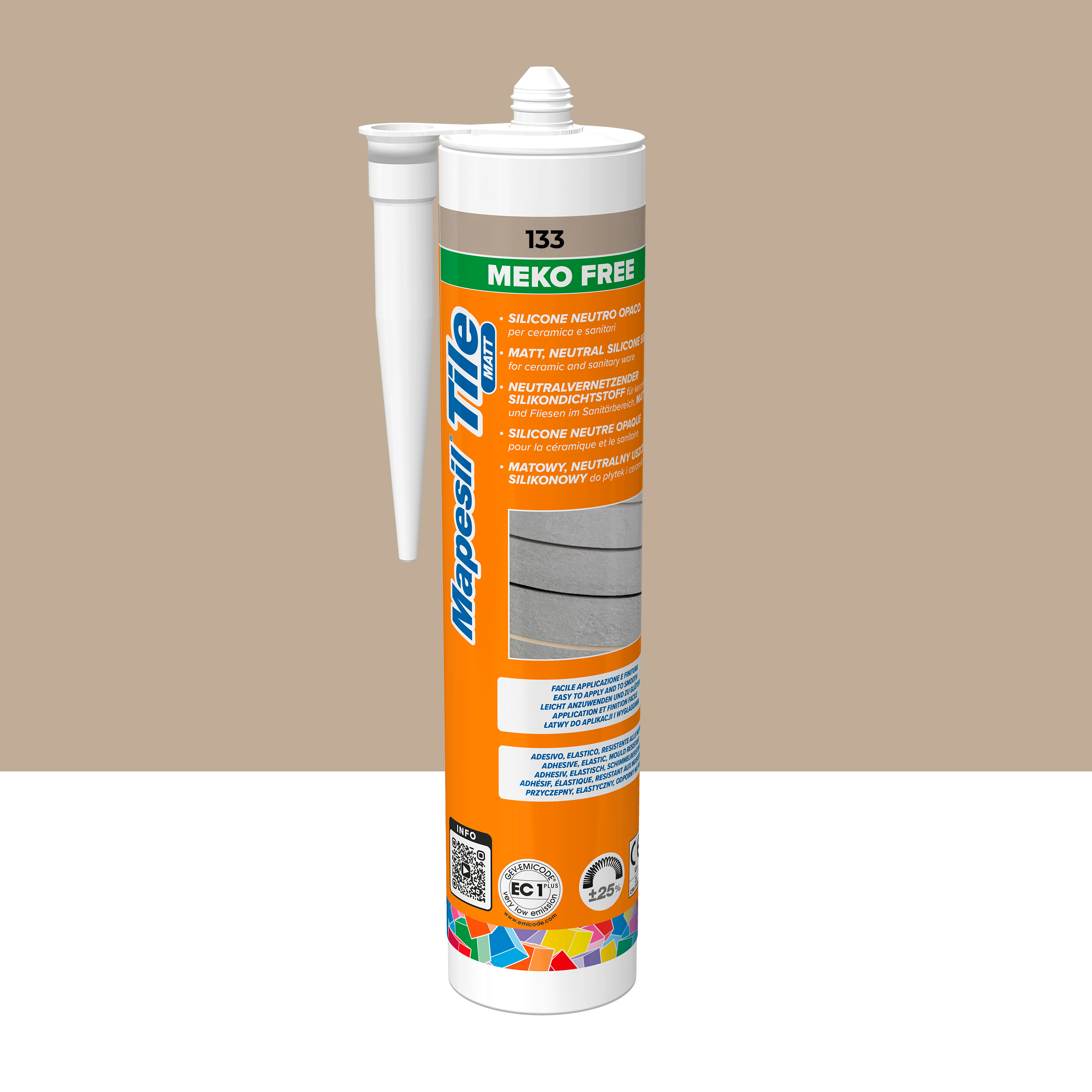Silikon Mapesil Tile Matt Piasek 133 300 ml