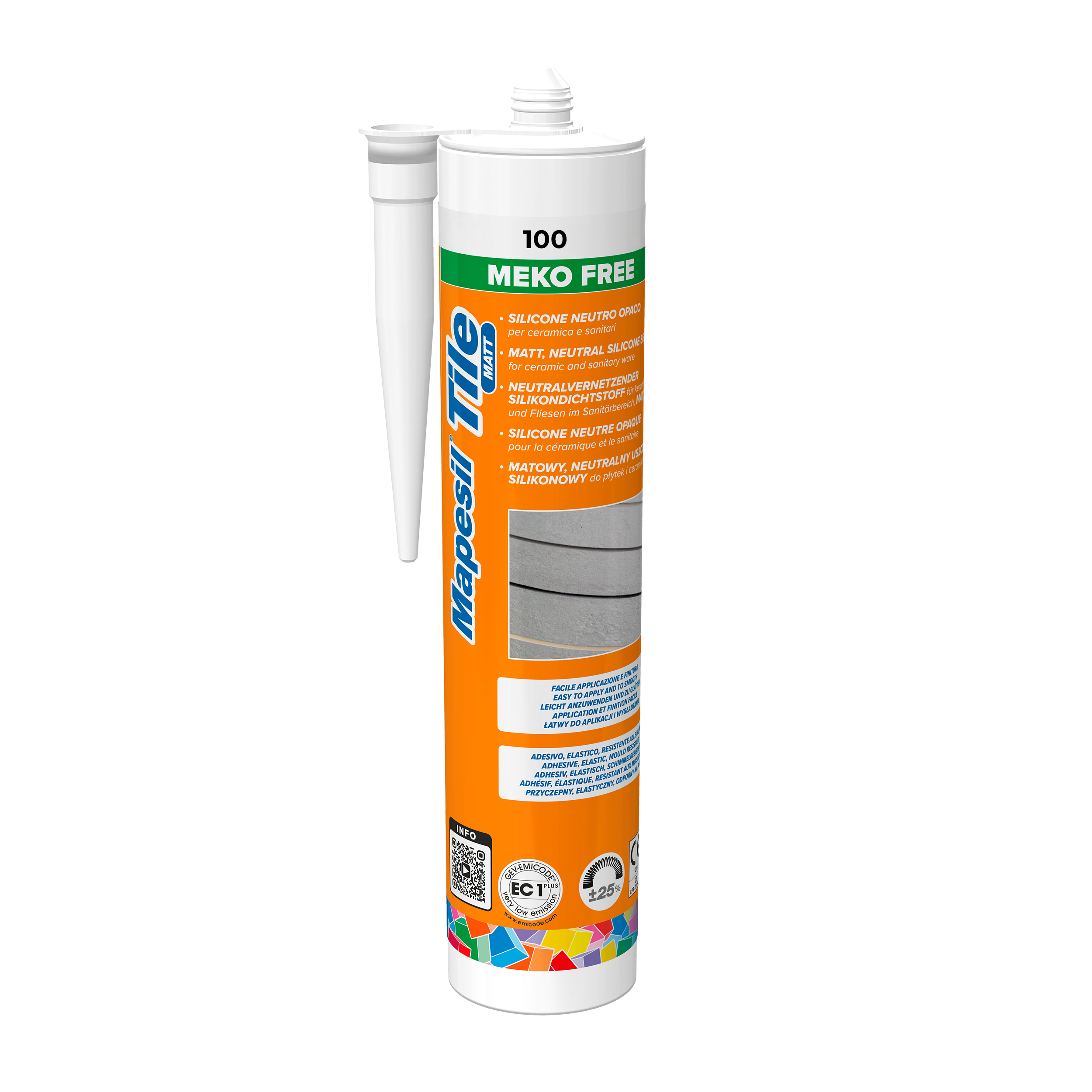Silikon sanitarny biały Mapesil Matt biały 300 ml Mapei