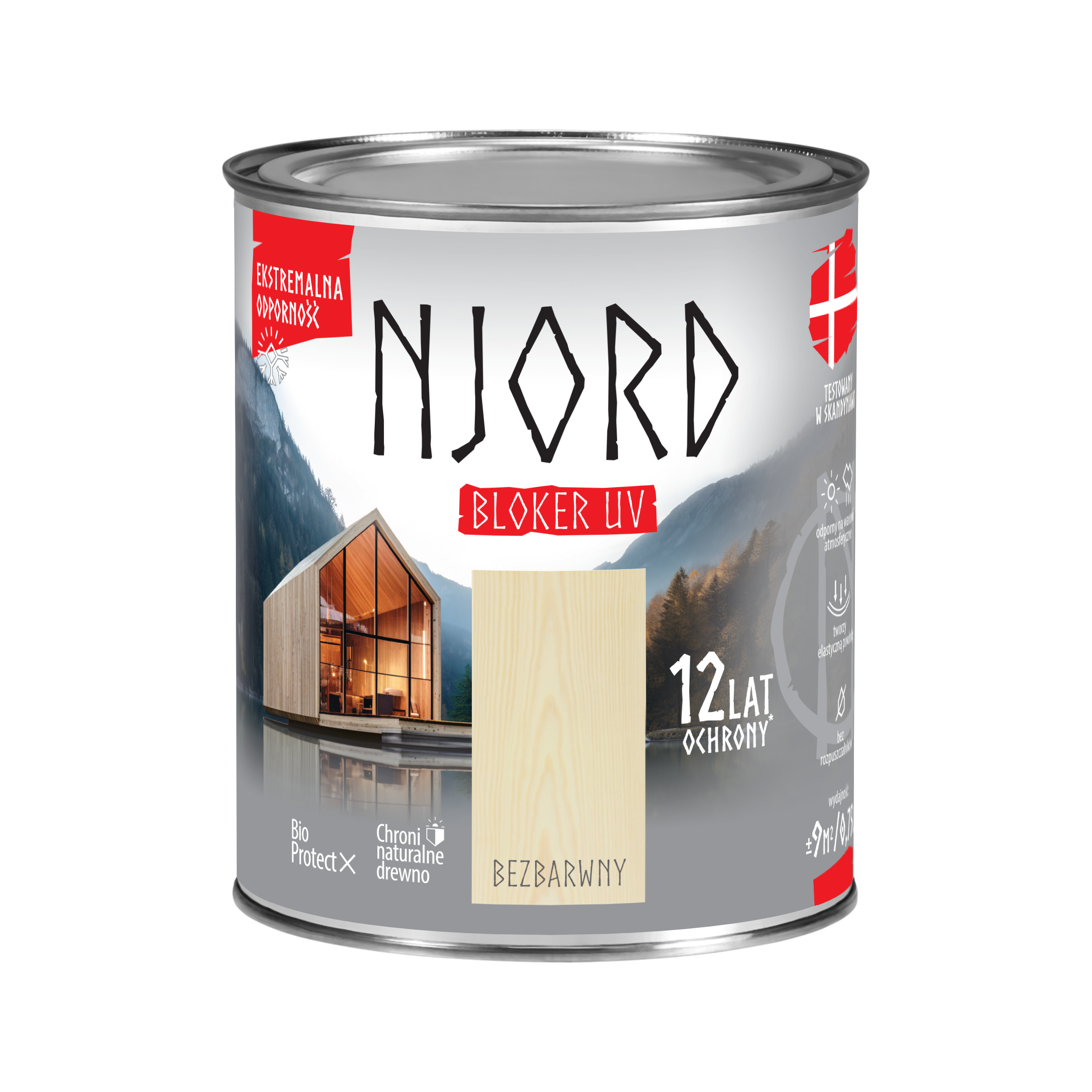Impregnat do drewna Njord Bloker UV Bezbarwny 0.75 l