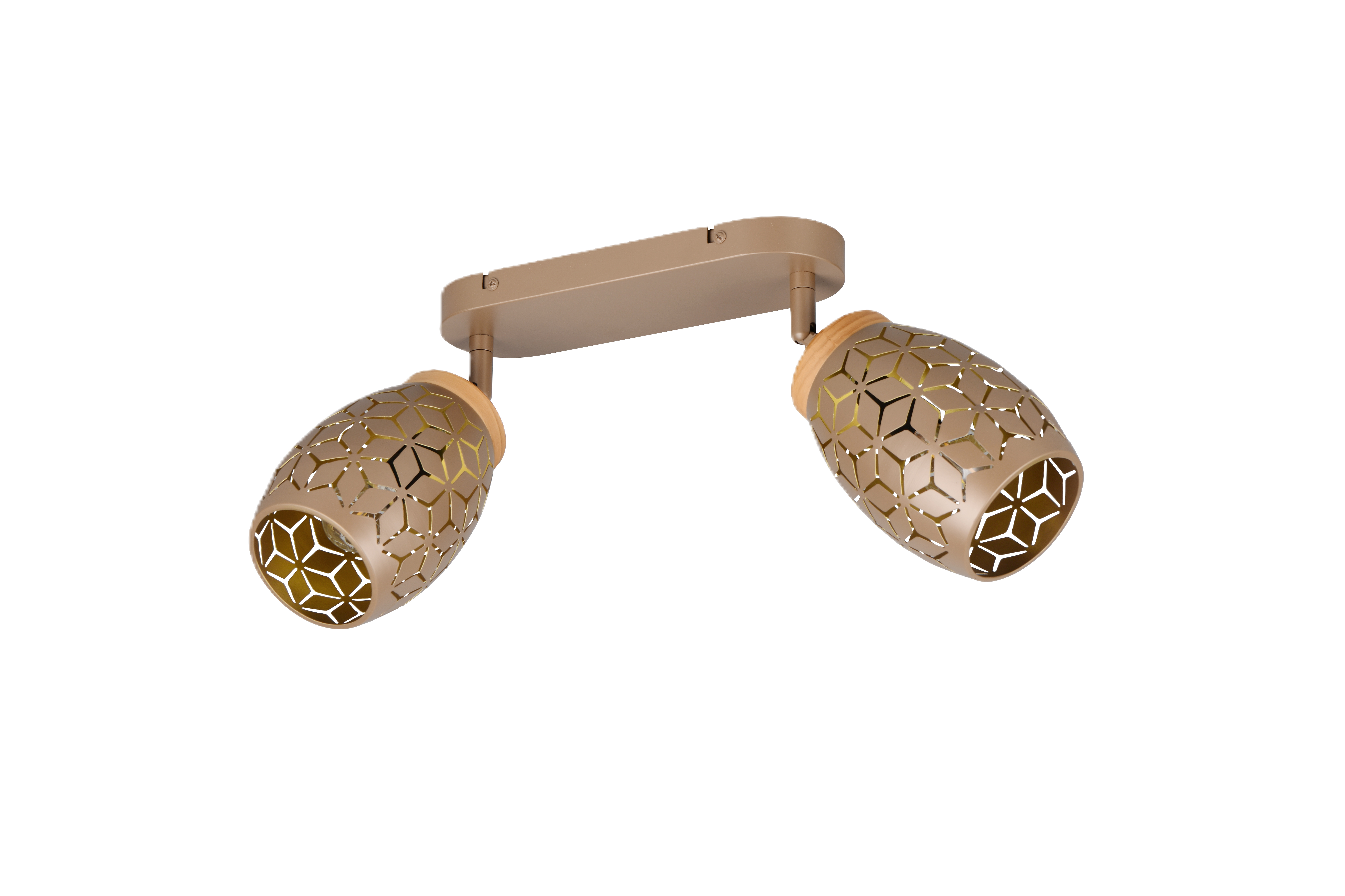 Listwa reflektorowa Bidar 2xE14 10 W brązowa Trio Lighting Inter