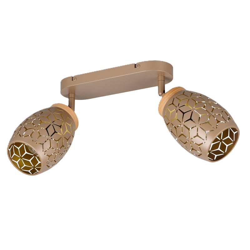 Listwa reflektorowa Bidar 2xE14 10 W brązowa Trio Lighting Inter