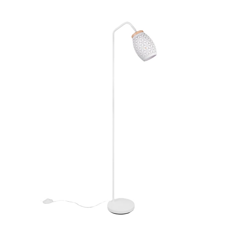 Lampa podłogowa Bidar E27 10 W biała Trio Lighting Inter
