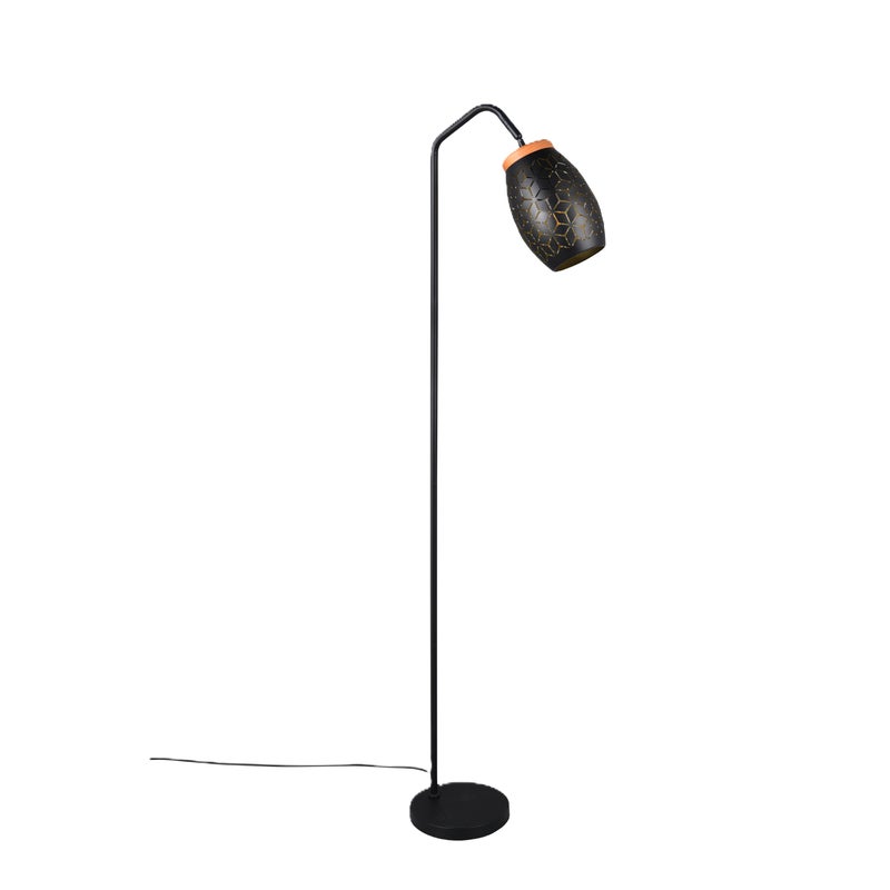 Lampa podłogowa Bidar E27 10 W czarno-złota Trio Lighting Inter