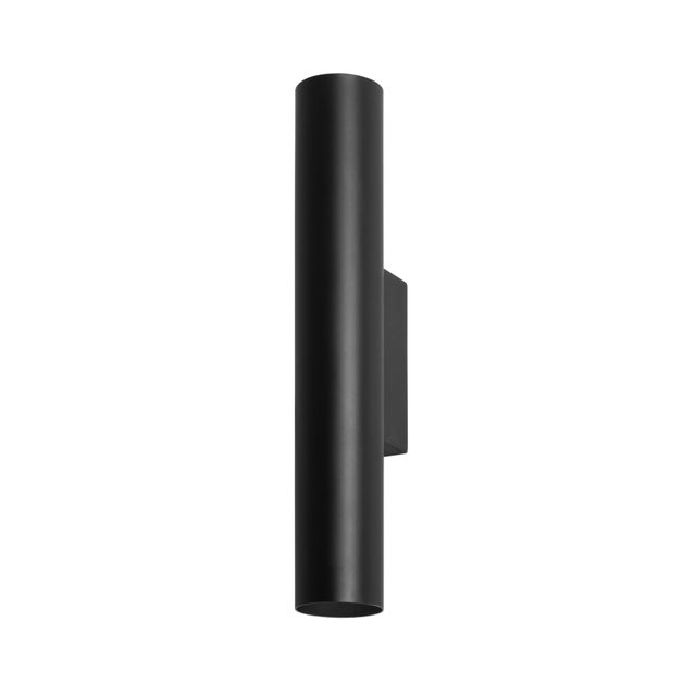 APLIQUE DE PARED INTERIOR CIRCULAR DE SUPERFICIE GU10 30CM NEGRO