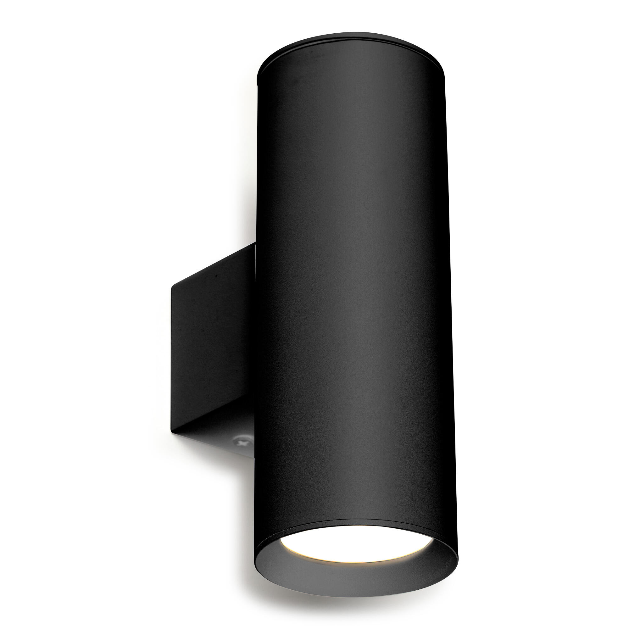 APLIQUE DE PARED CIRCULAR INTERIOR SUPERFICIE GU10 16CM NEGRO - 2