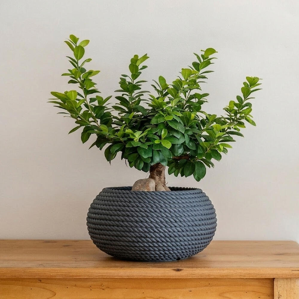 Coprivaso Bali in polietilene antracite H 25 x ø 51 cm - 2