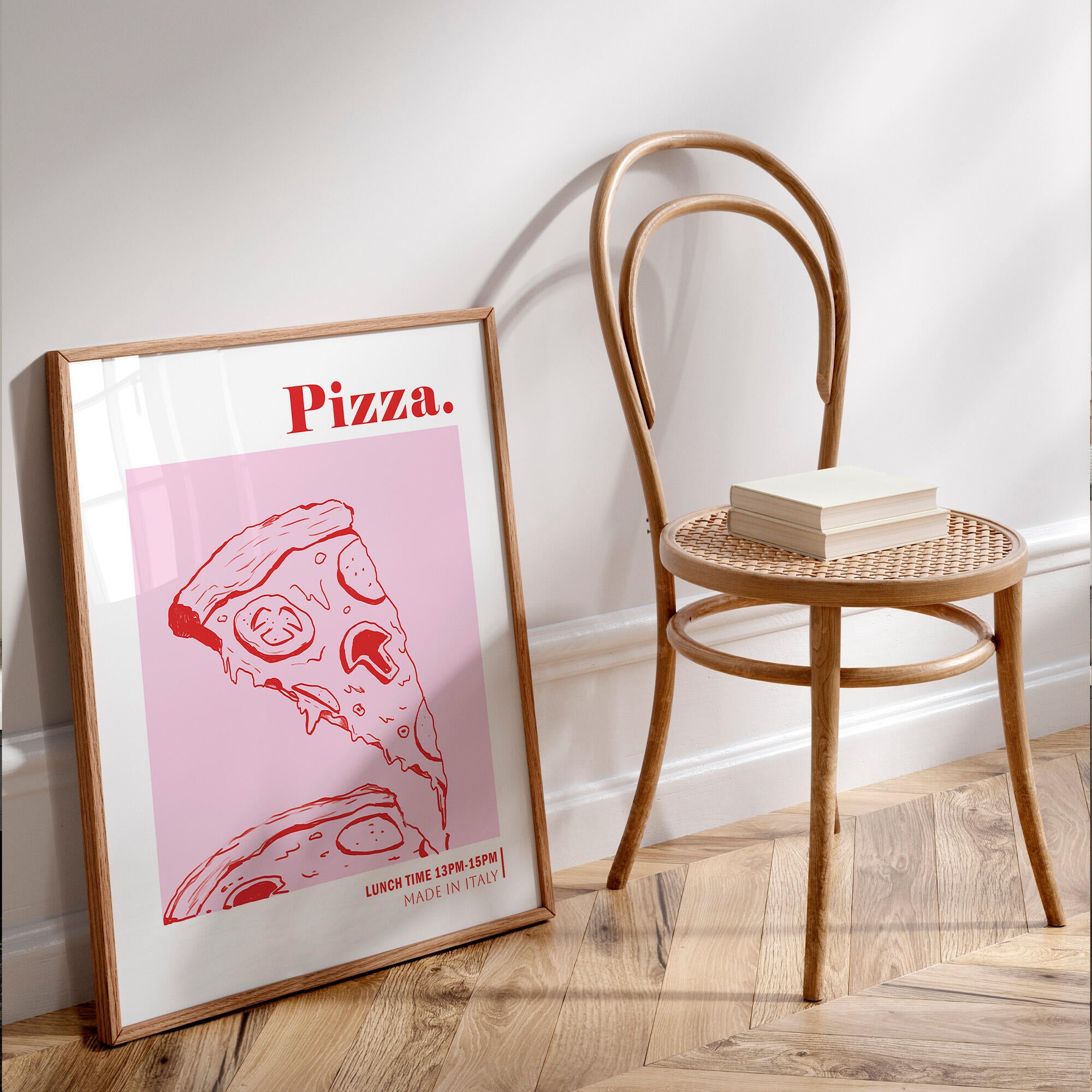 Set 2 imagens Pizza e Pasta 30x40cm - 11