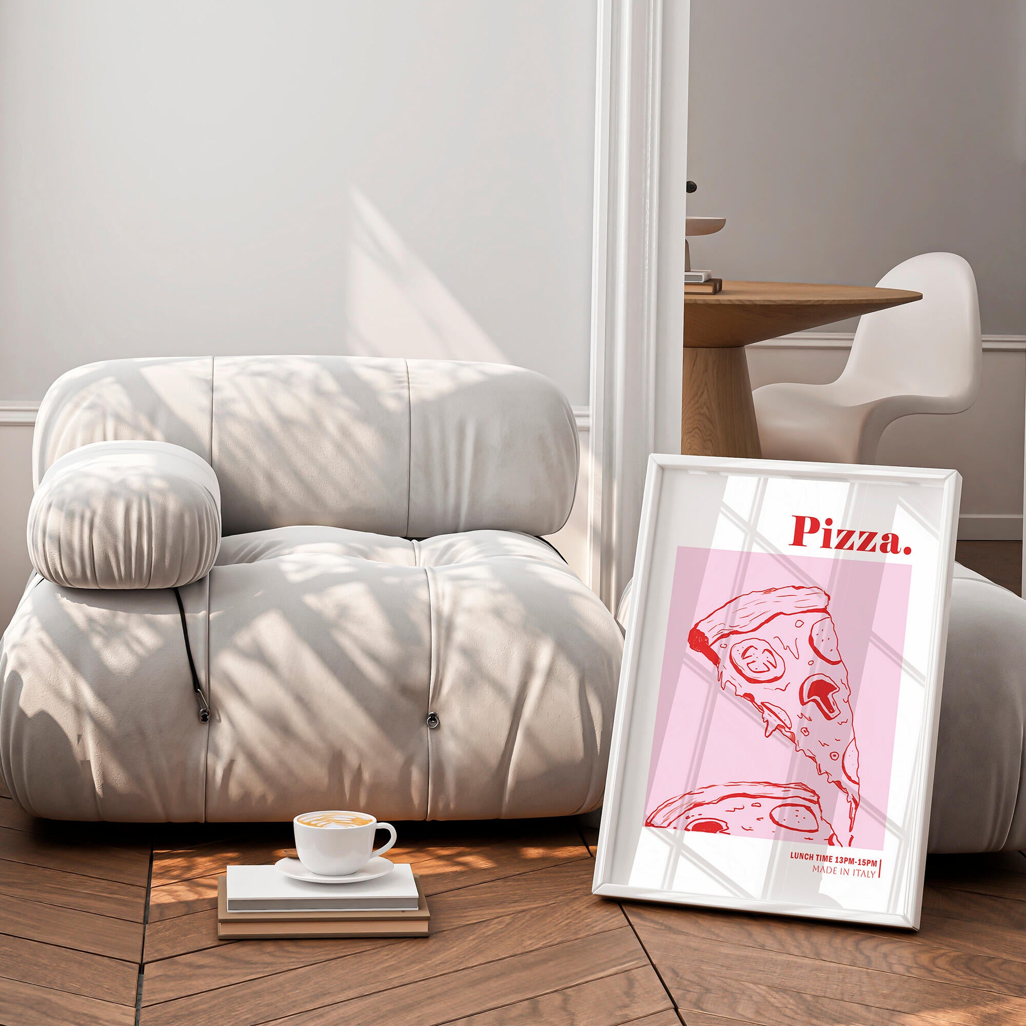 Set 2 imagens Pizza e Pasta 30x40cm - 9