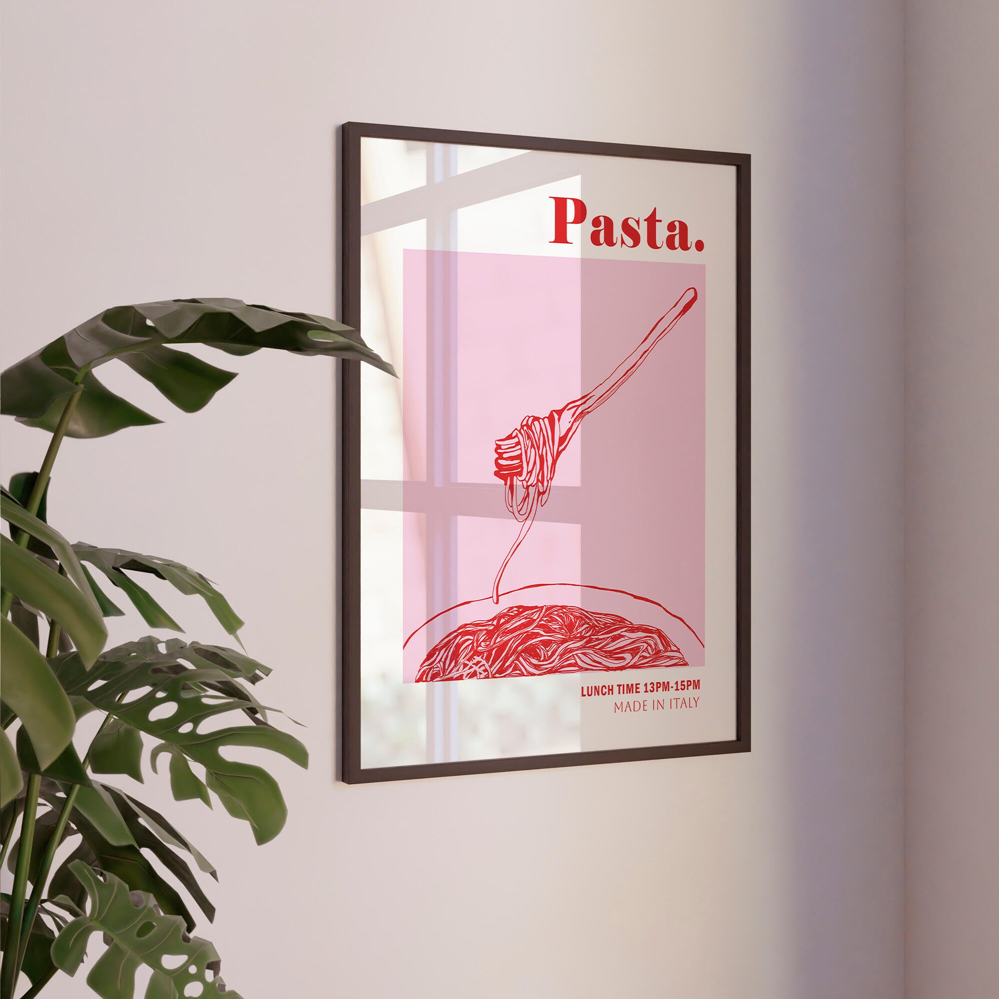 Set 2 imagens Pizza e Pasta 30x40cm - 6