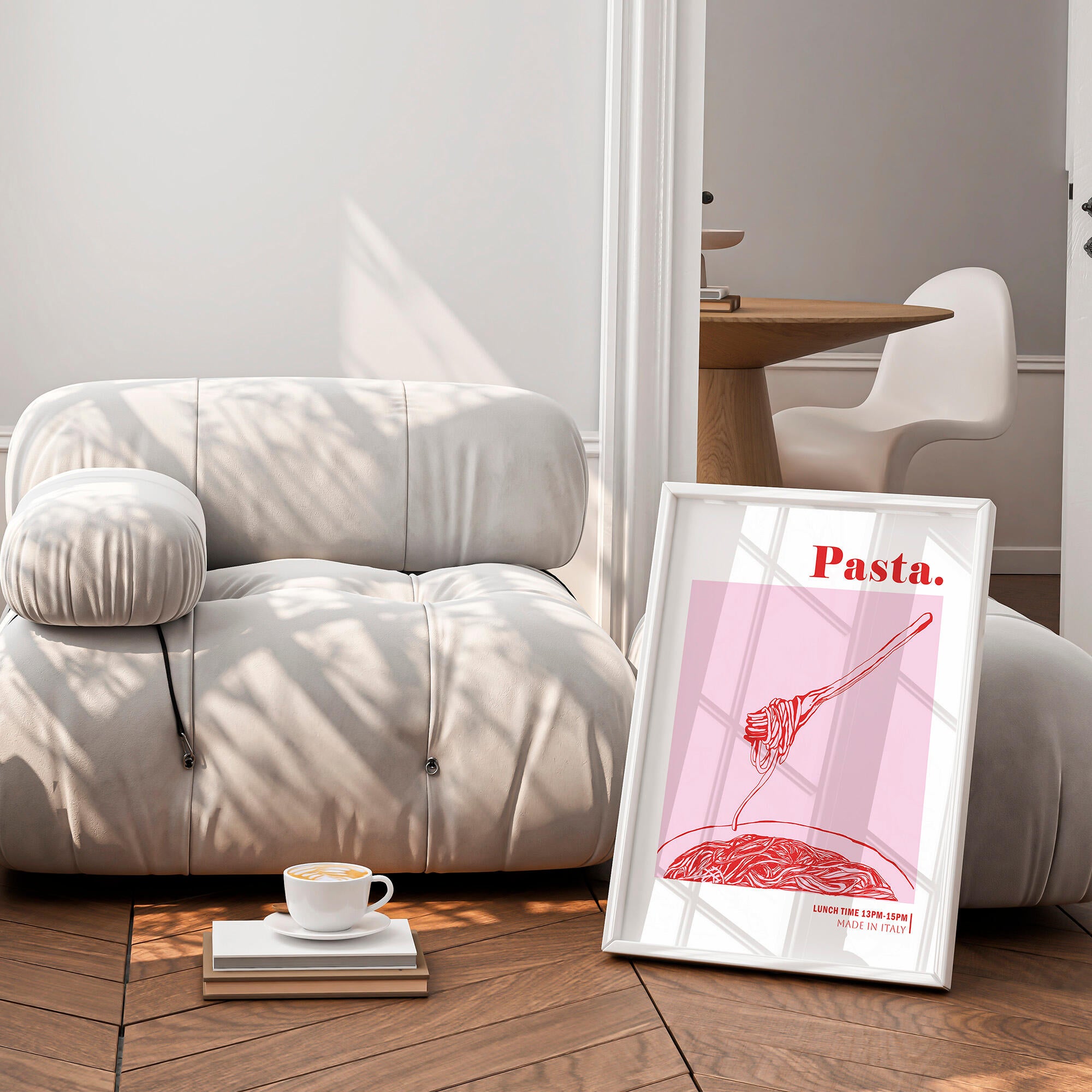 Set 2 imagens Pizza e Pasta 30x40cm - 4