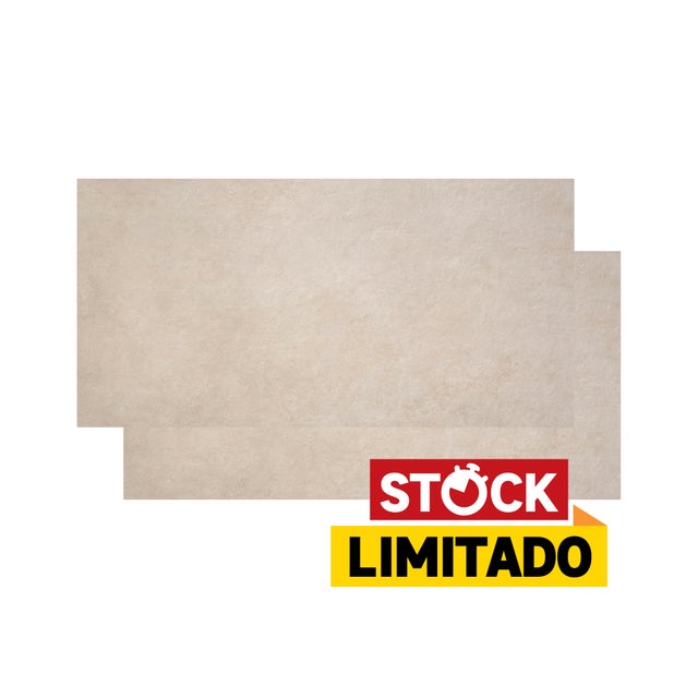 Pavimento porcelânico Devon bege mate 60x120 cm