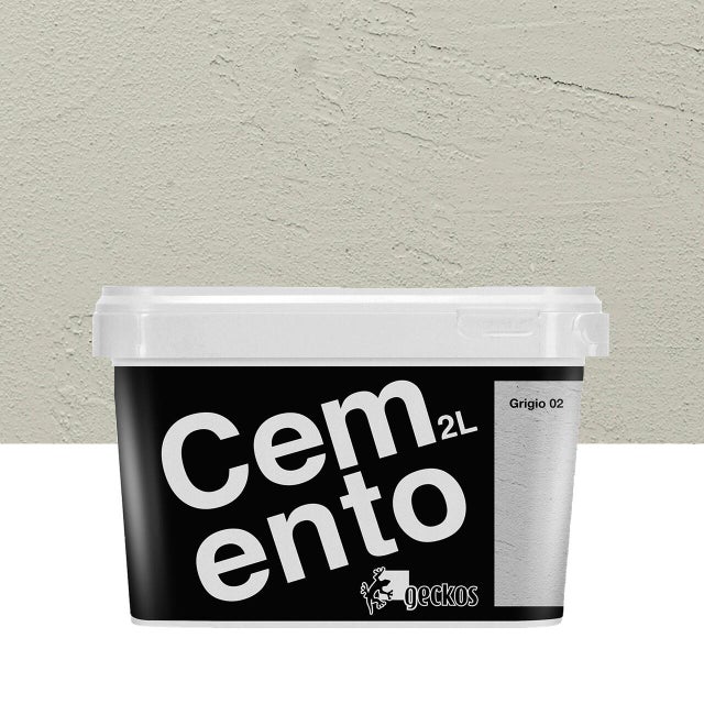 Pittura decorativa Cemento GECKOS effetto cemento grigio 2 2 l