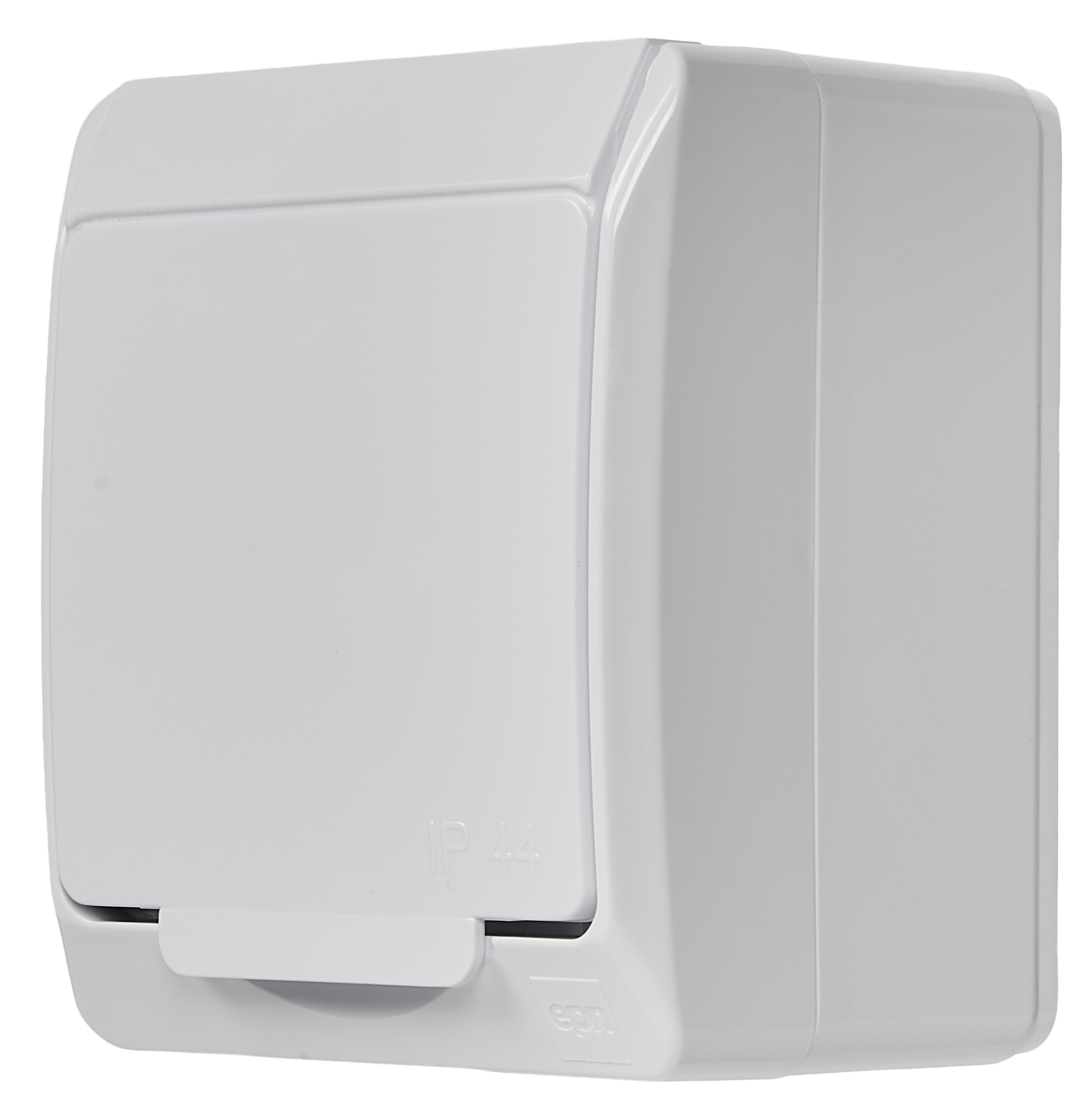 Gniazdo pojedyncze IP44 HERMES Biały ELEKTRO-PLAST - 4