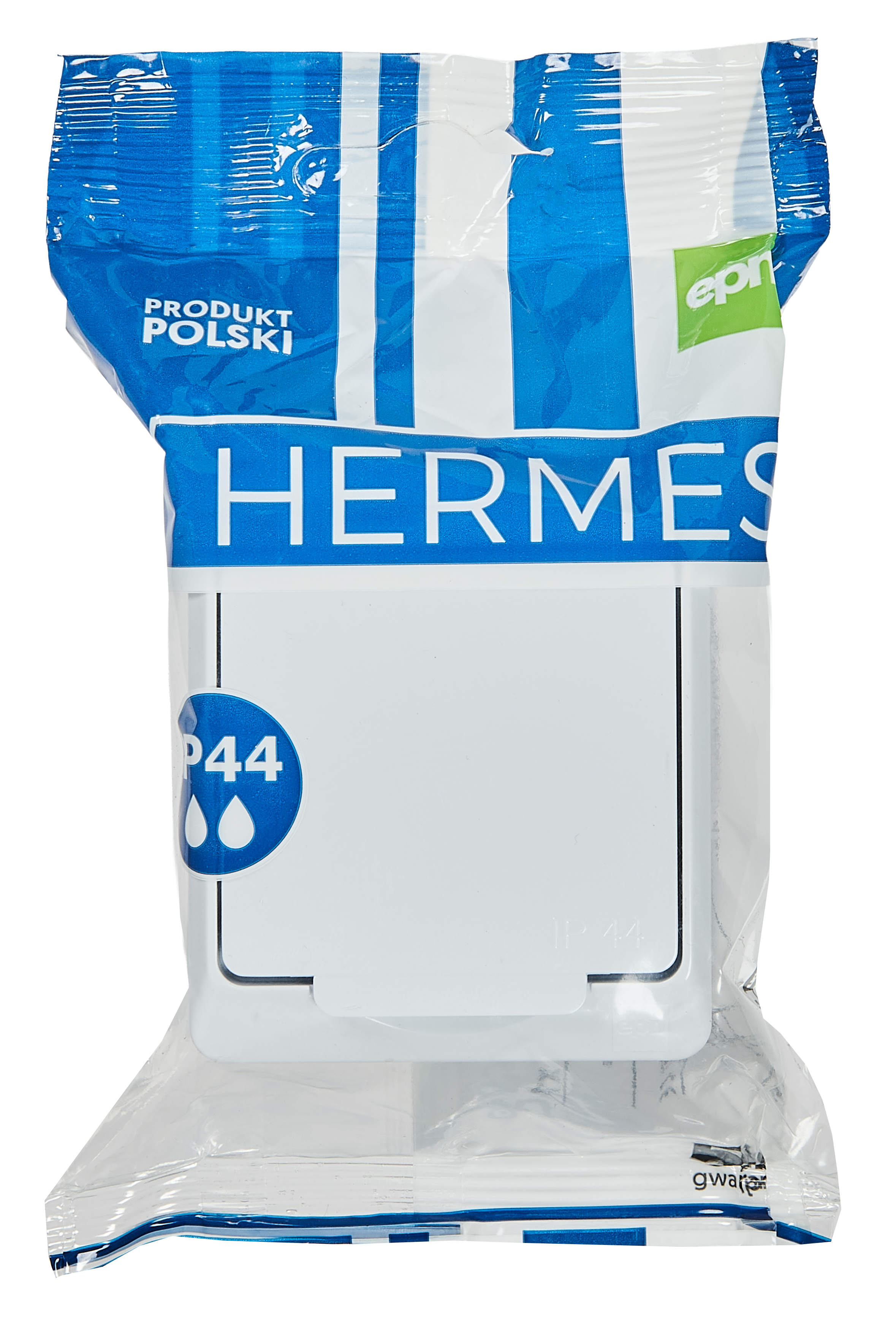 Gniazdo pojedyncze IP44 HERMES Biały ELEKTRO-PLAST - 6